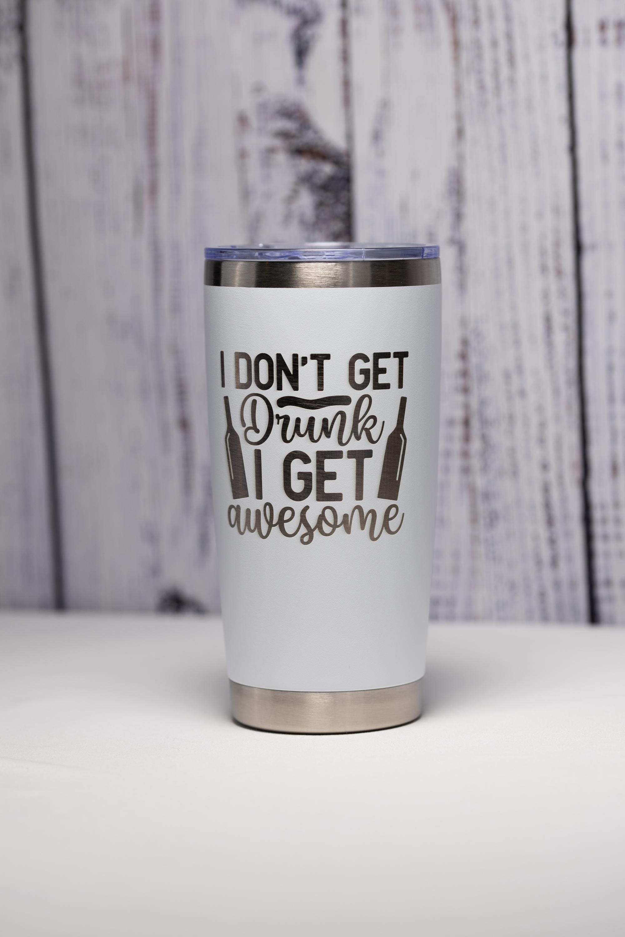 Laser Engraved Tumbler - Custom Color Drinkware | 20 oz Vacuum Insulated Mug