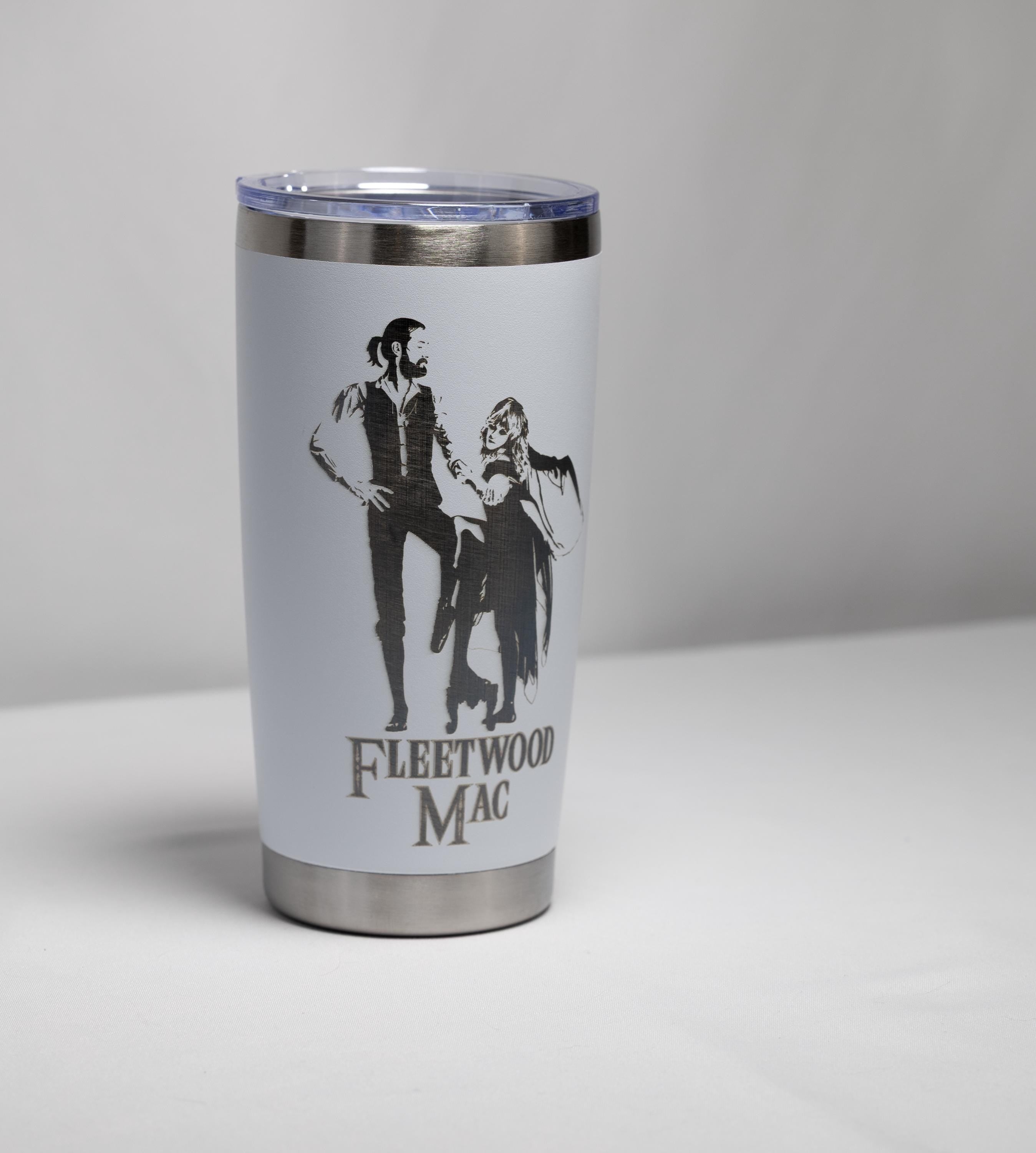 Classic Rock Tumbler – Stainless Steel 20oz | Fleetwood Mac Cup with Laser Engraving