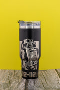 R2-D2 Tumbler | Laser Engraved Stainless Steel Cup - 40oz Double Wall Insulated