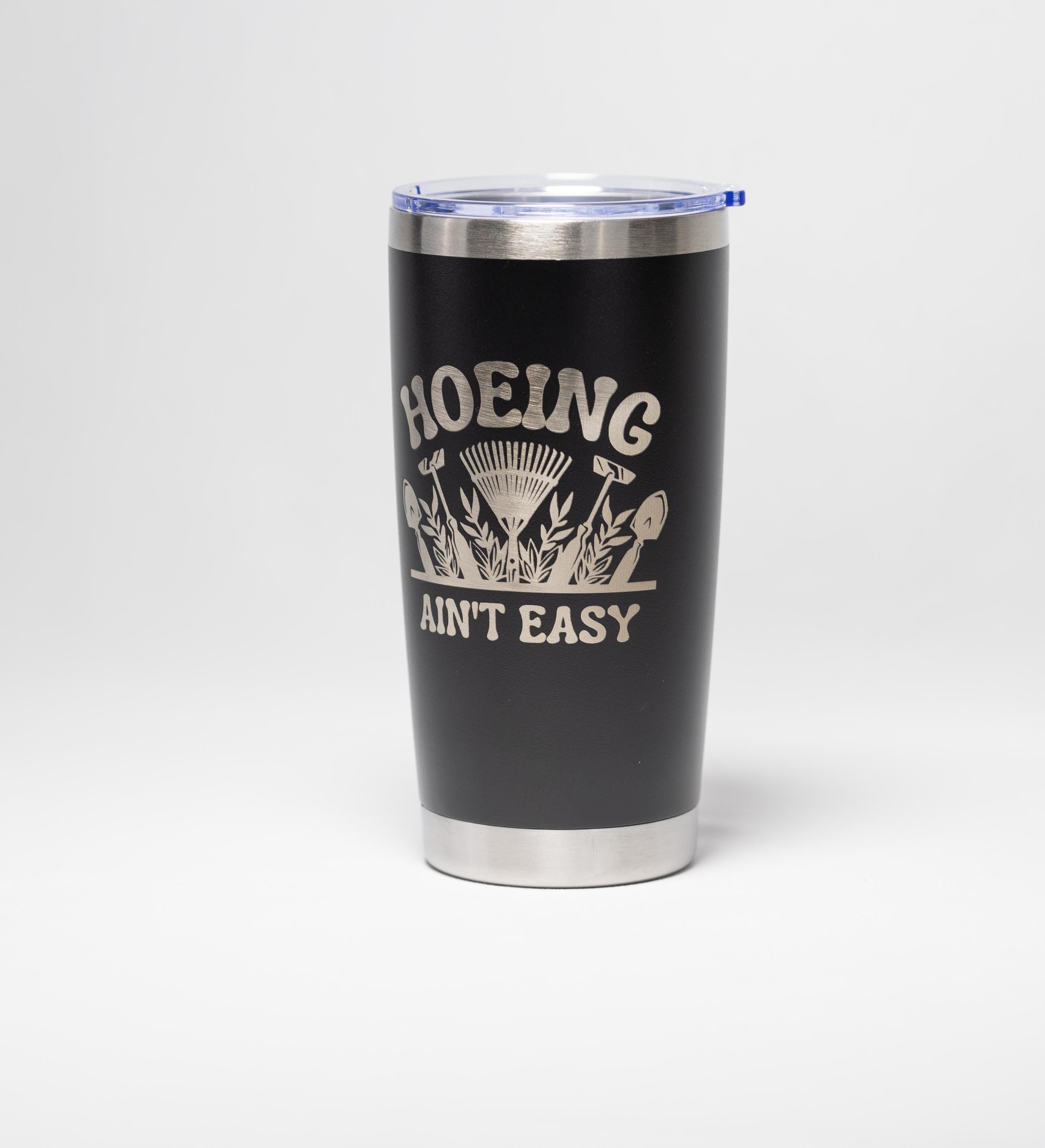 Stainless Steel Tumbler - Hot Beverage Holder, Custom Garden Cup with Laser Engraved Design