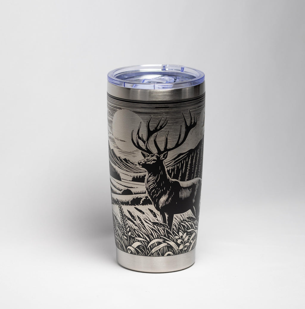 Stainless Steel Tumbler | Double Wall Vacuum Insulated Cup, Powder Coated 20 Oz Hiking Gift Mug
