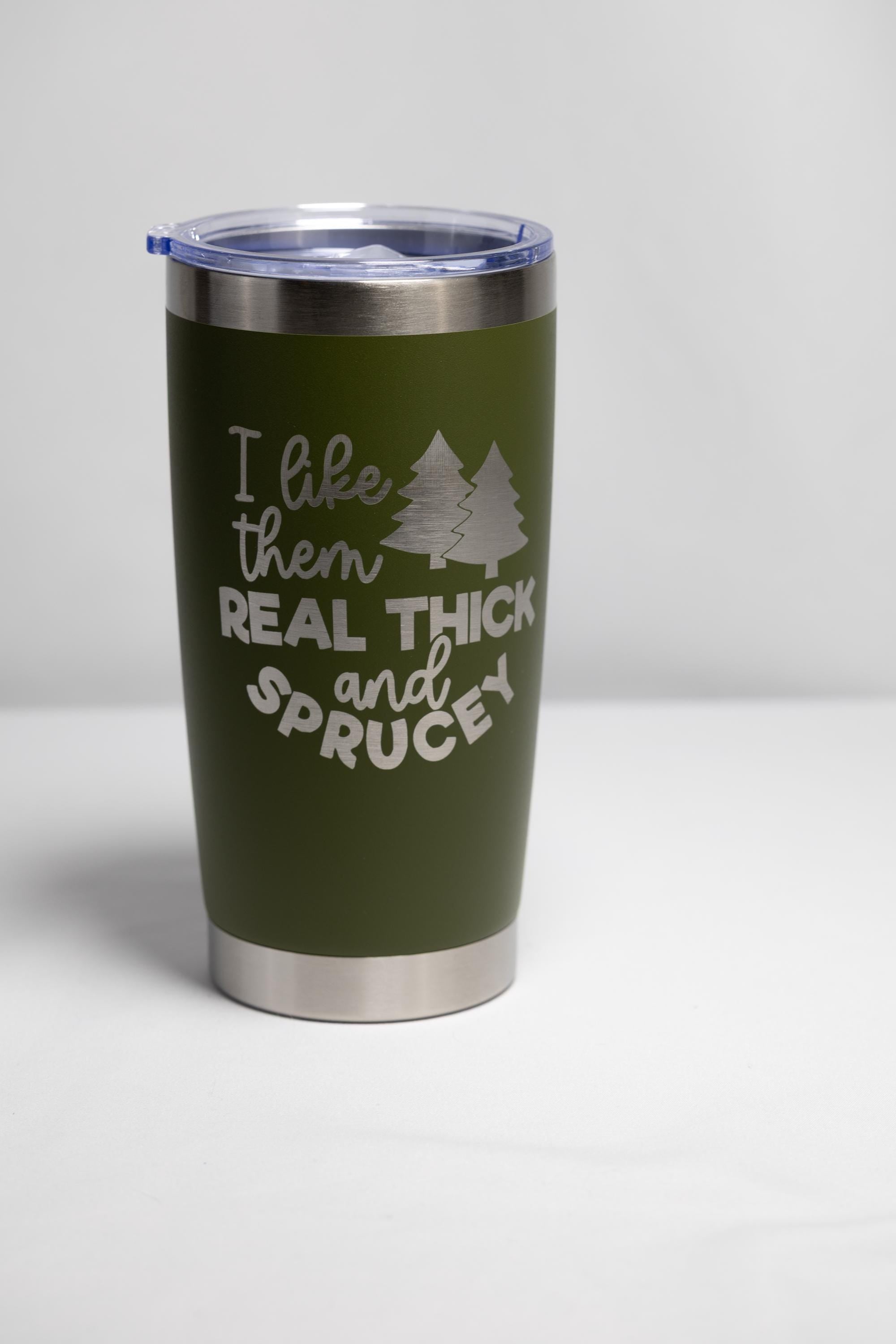 Camping Tumbler - 20 oz Stainless Steel Double Wall Insulated Custom Color Cup