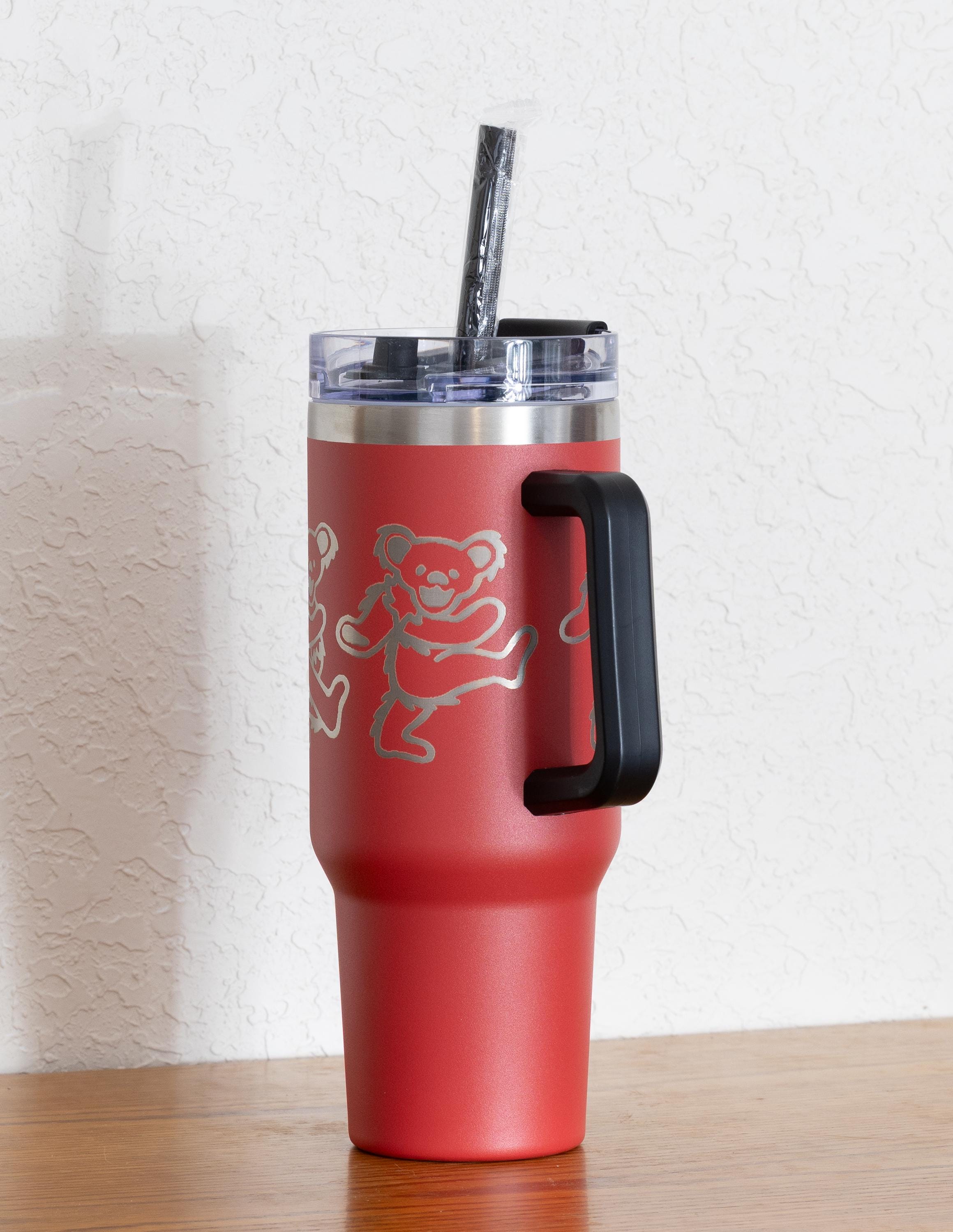 Grateful Dead Tumbler - 40oz Stainless Steel Cup With Dancing Bears Design