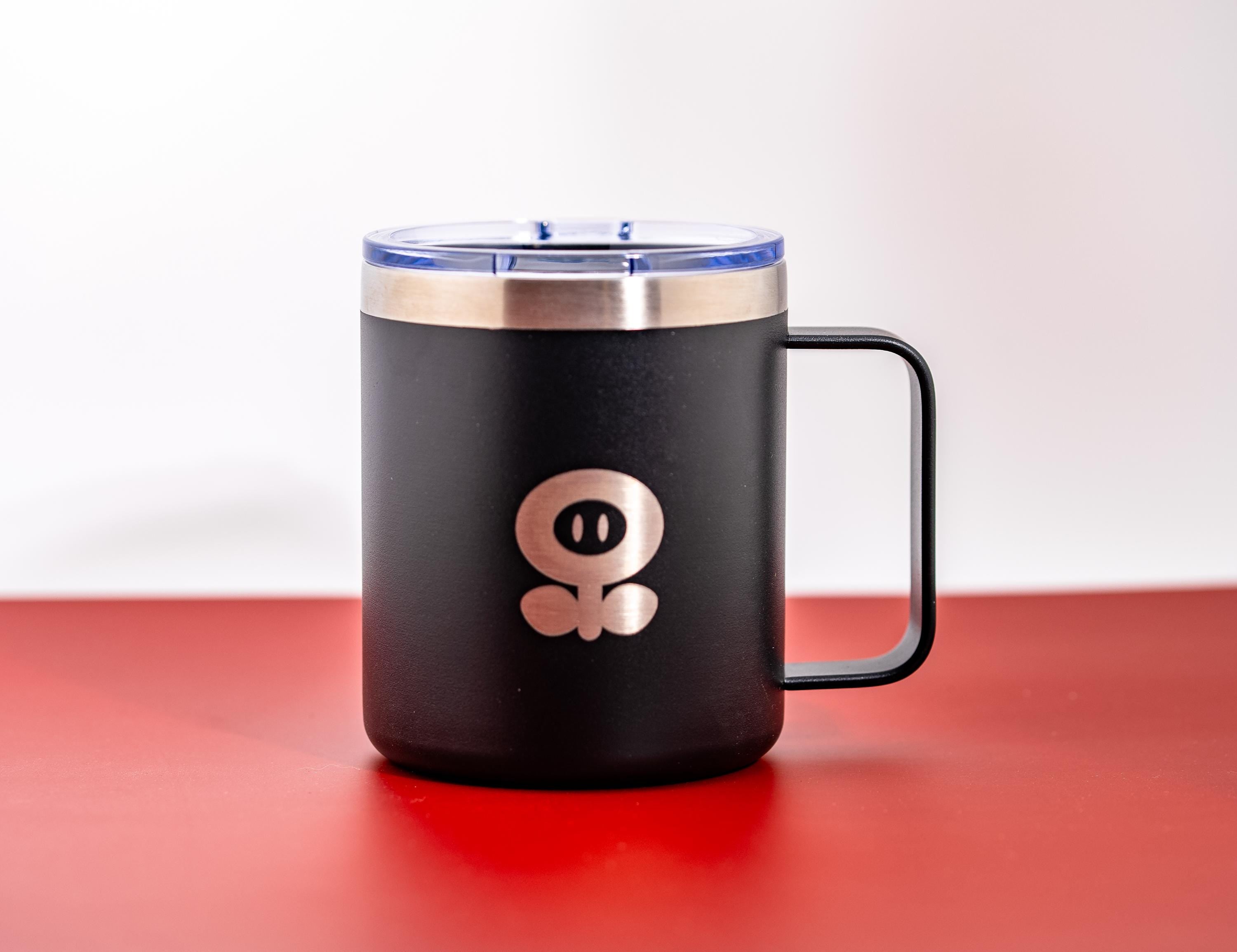 Mario Bros Firepower Flower Mug – Insulated Stainless Steel, Spill Resistant Coffee Cup