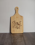 Engraved Bamboo Cutting Board – Compact 5x11 Eco Friendly Kitchen Prep Board
