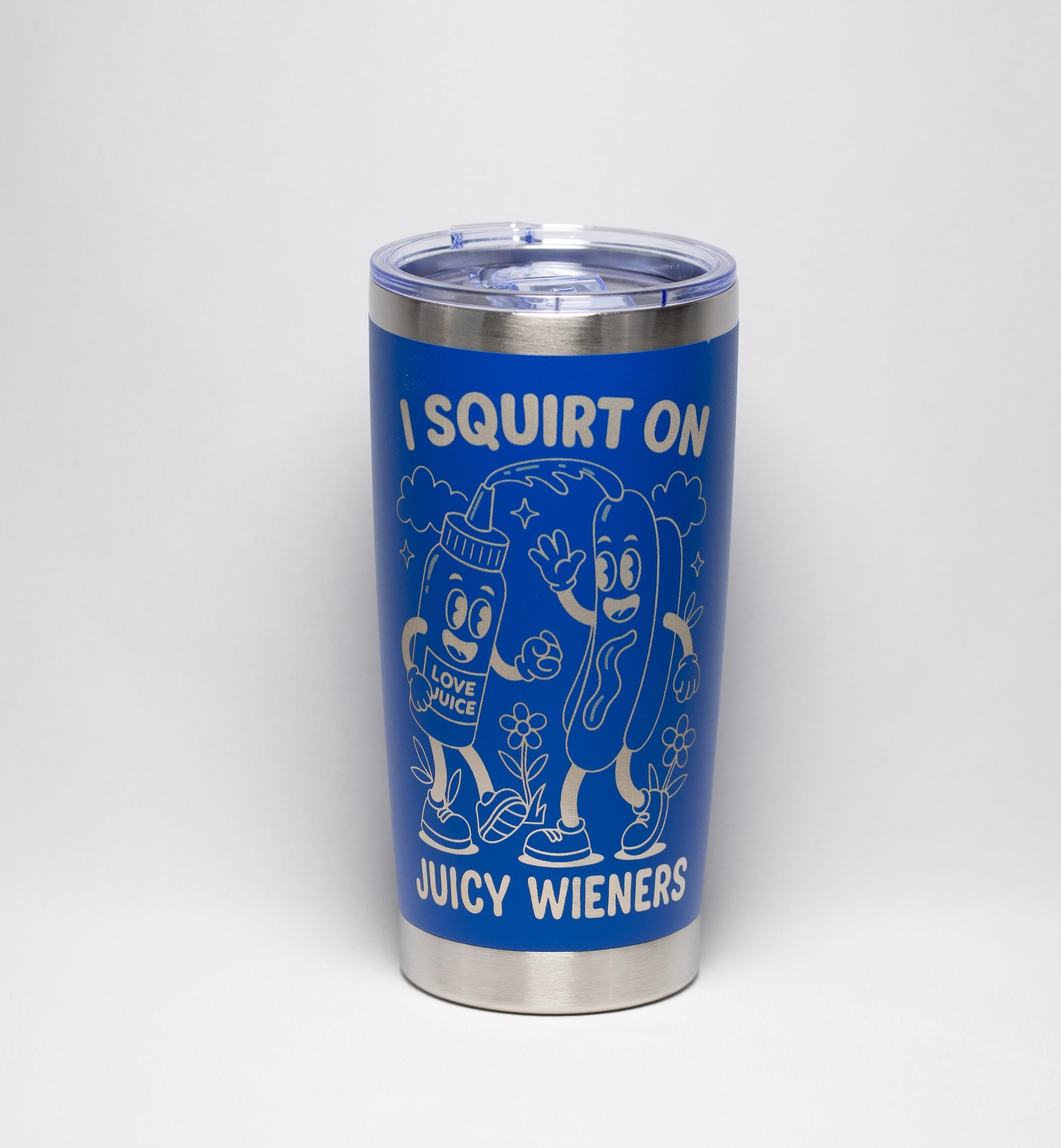 BBQ Humor Tumbler - 20 oz Stainless Steel Cup | Laser Engraved, Insulated Drinkware