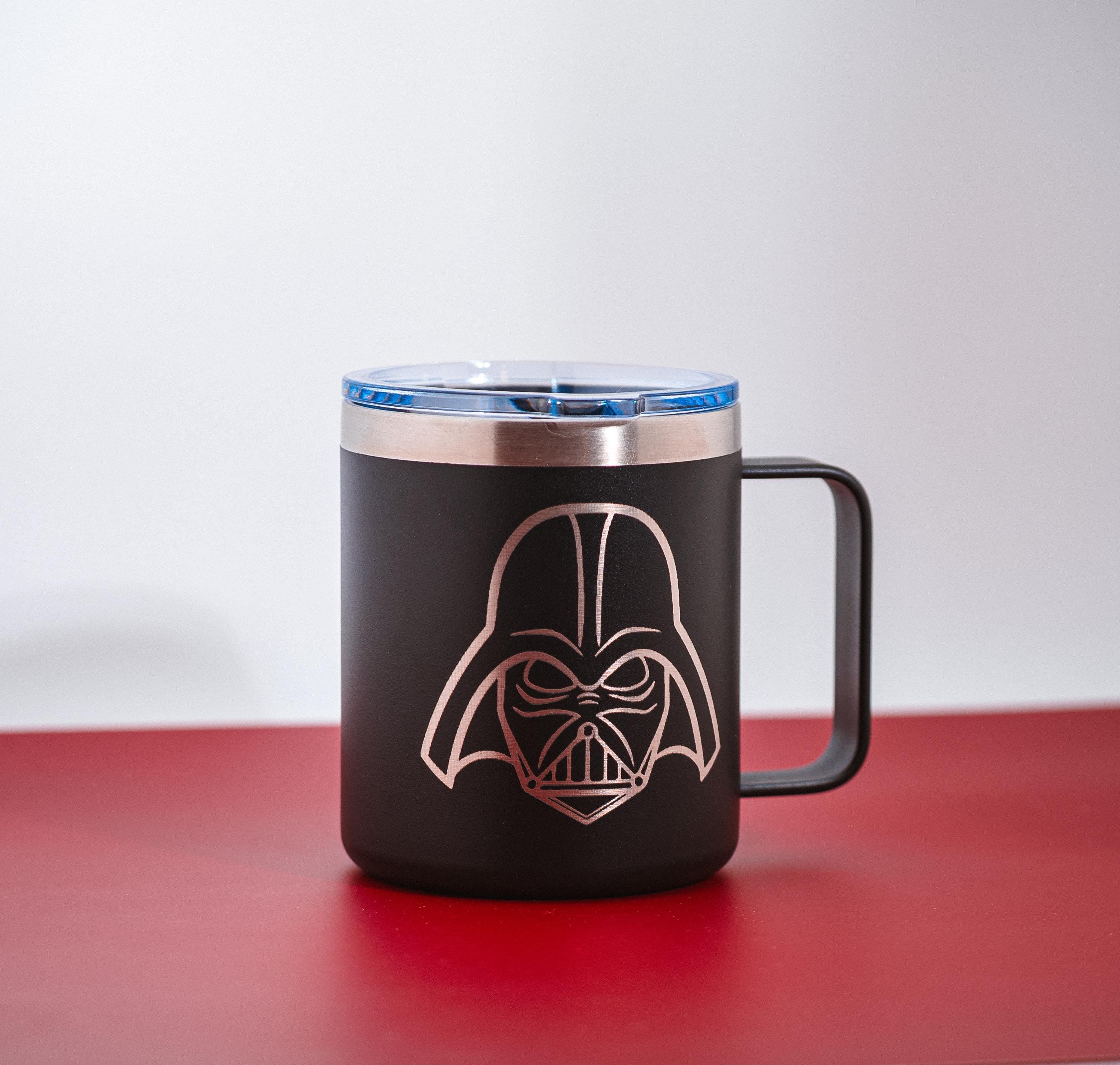 Darth Vader Travel Mug – Stainless Steel Insulated Coffee Cup with Spill Resistant Lid