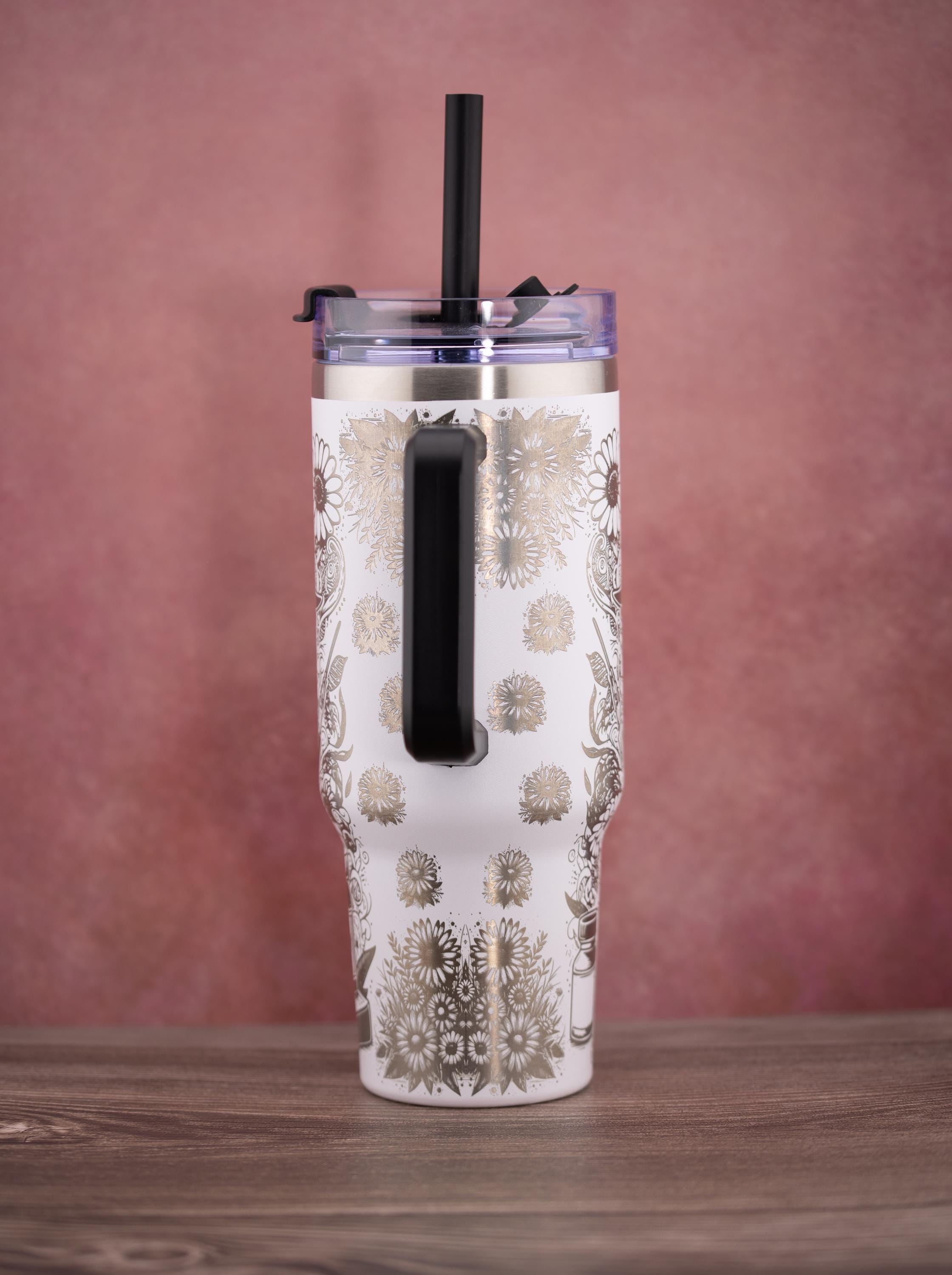 Nurse Tumbler – 40oz Stainless Steel Insulated Drink Cup | Straw Friendly Lid