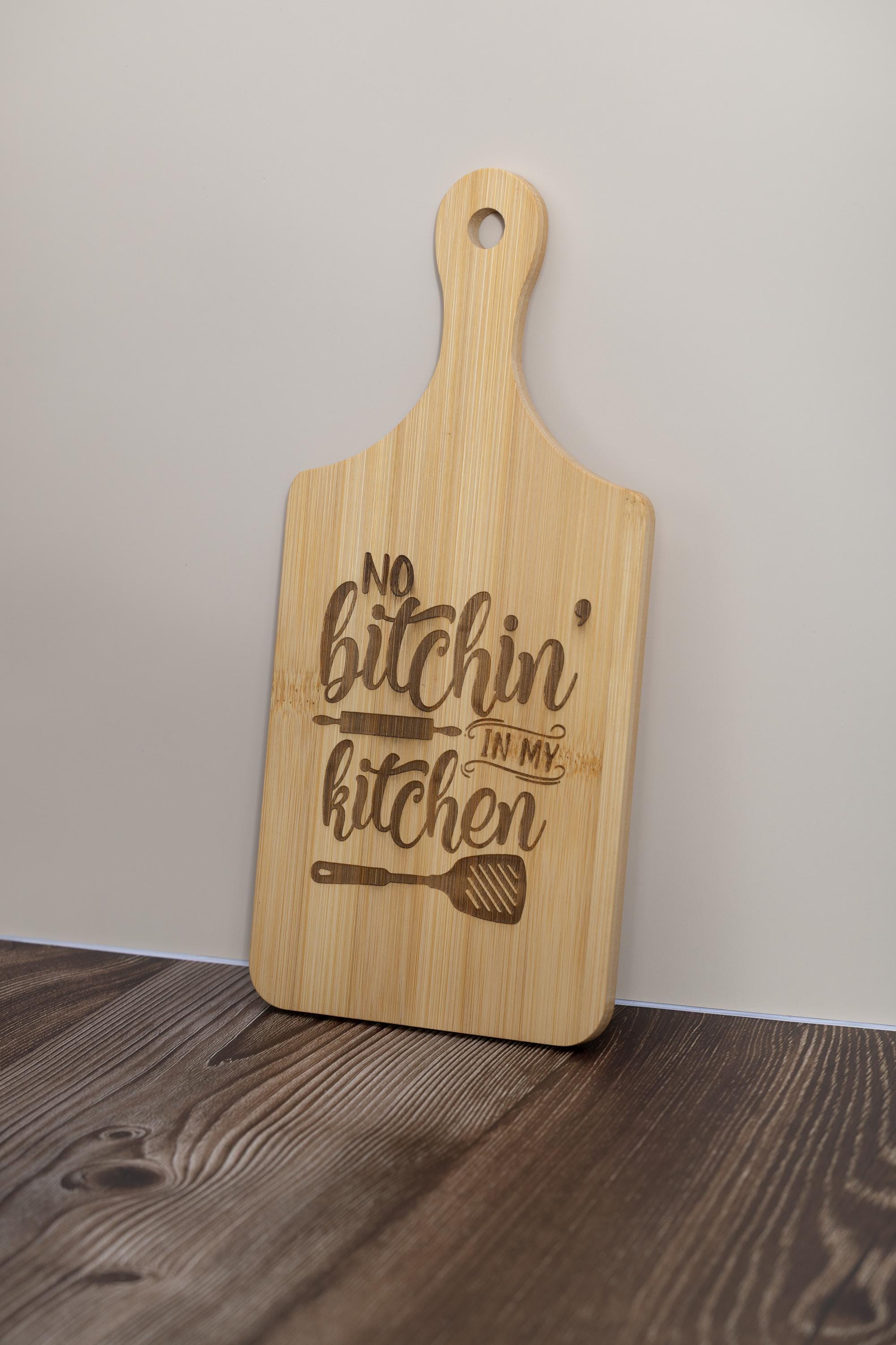 Bamboo Cutting Board – Eco Friendly Small Prep Board with Laser Engraving