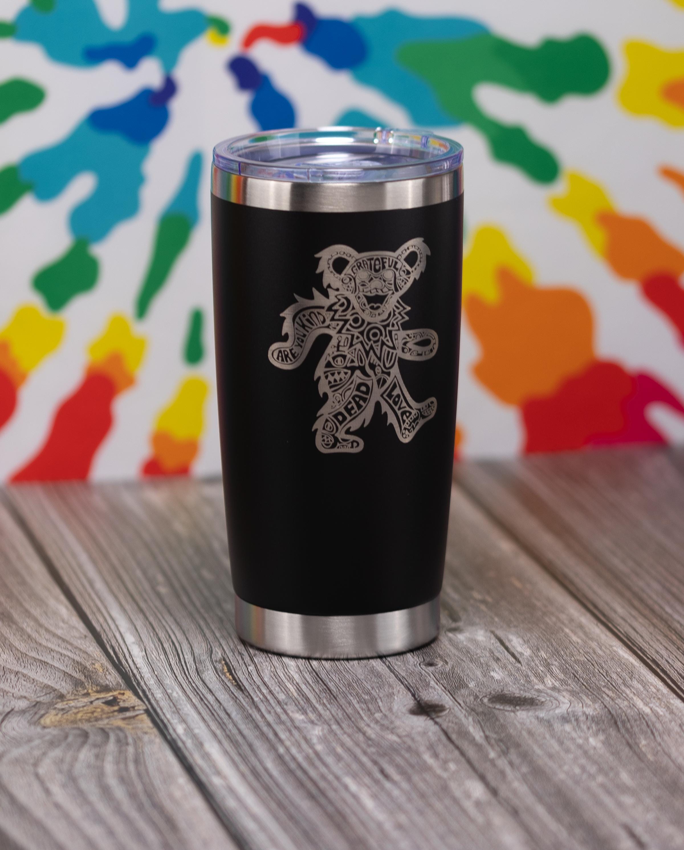 Grateful Dead Tumbler - 20oz Insulated Stainless Steel Travel Cup With Spill Resistant Lid