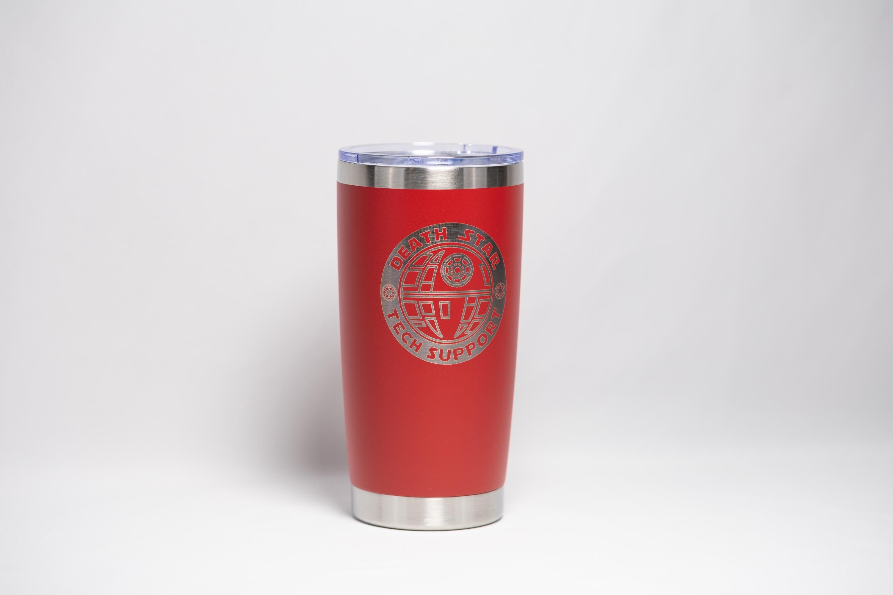 Death Star Tumbler - Engraved Stainless Steel Cup | Vacuum Insulated Drinkware