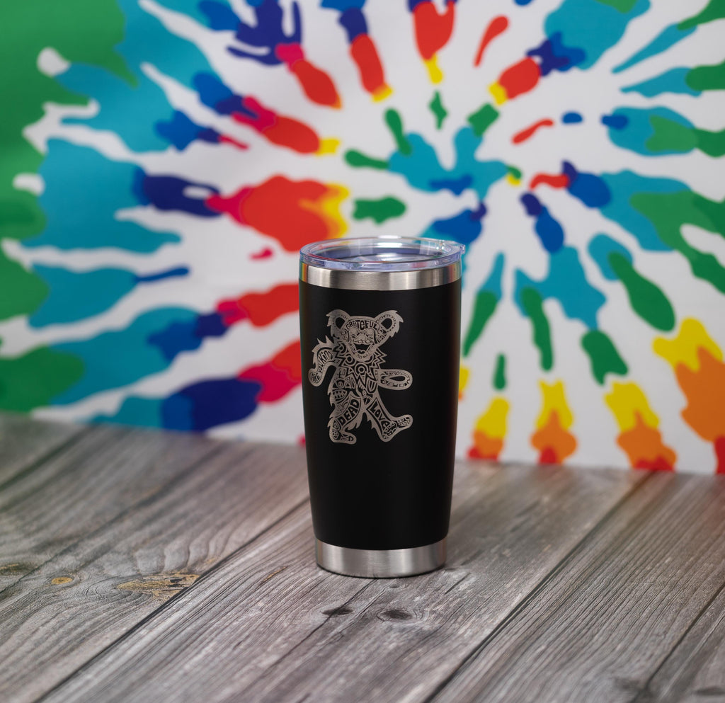 Grateful Dead Tumbler - 20oz Insulated Stainless Steel Travel Cup With Spill Resistant Lid