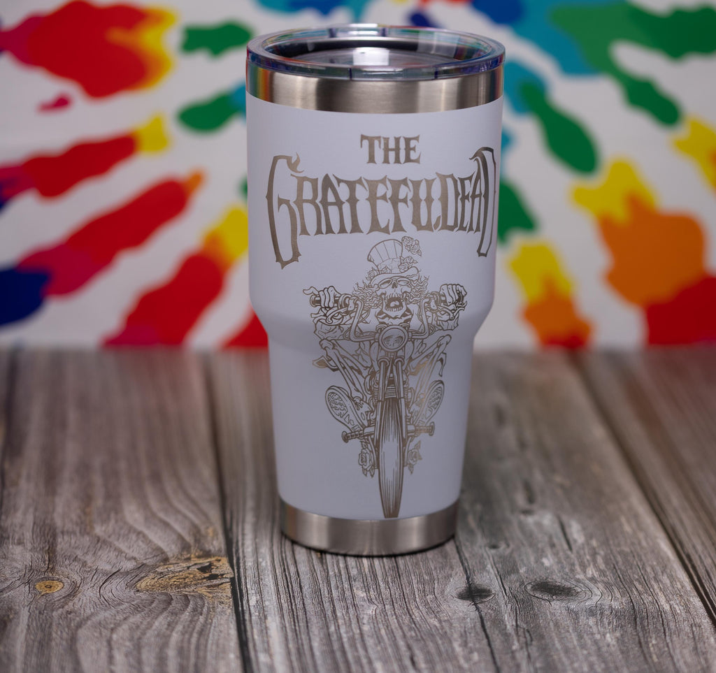 Insulated Steel Tumbler – Grateful Dead Uncle Sam Biker 30oz Double Wall Drinkware