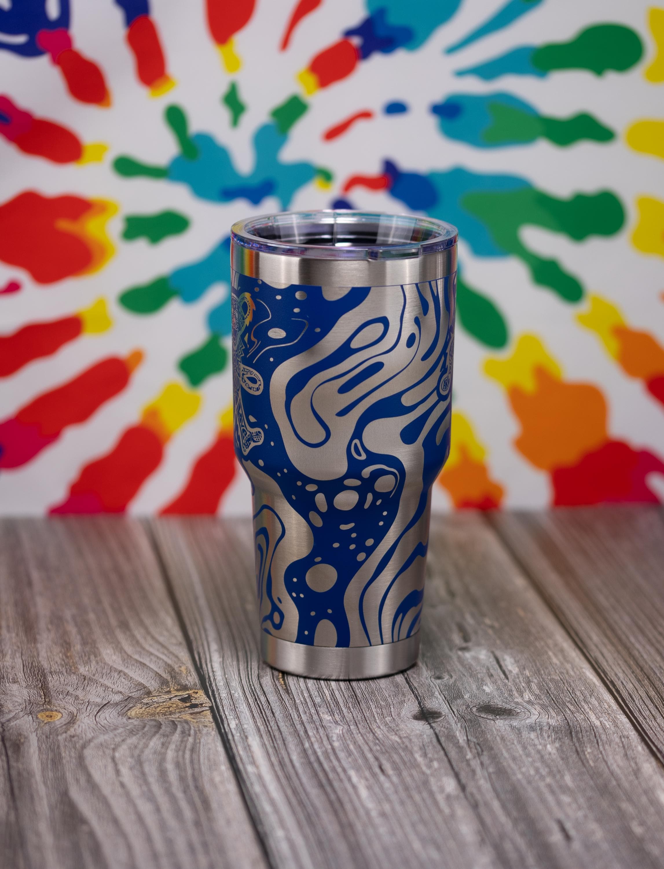 Grateful Dead Tumbler | 30oz Insulated Stainless Steel Double Wall Cup with Spill Resistant Lid