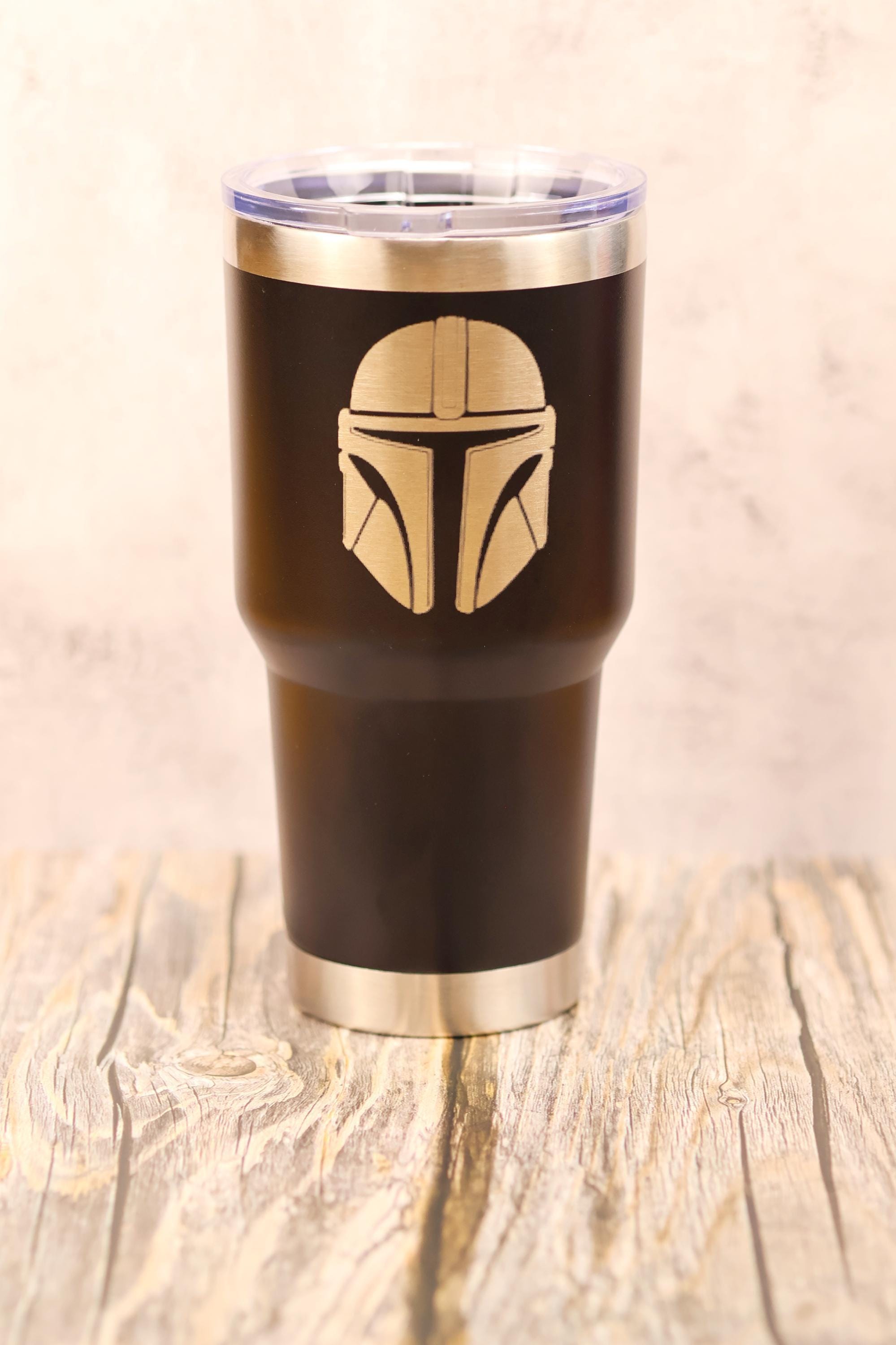 Mandalorian Travel Tumbler - 30oz Stainless Steel Vacuum Insulated Cup With Laser Engraving