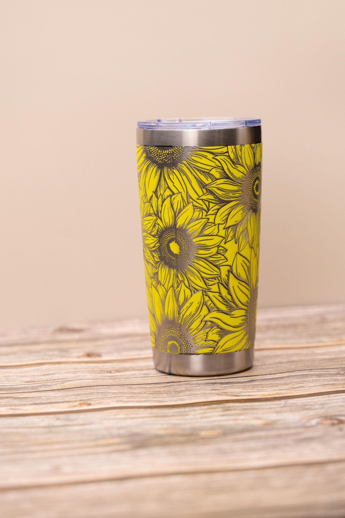 Sunflower Tumbler – 20oz Stainless Steel Double Wall Vacuum Insulated Drinkware