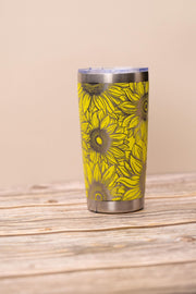 Sunflower Tumbler – 20oz Stainless Steel Double Wall Vacuum Insulated Drinkware