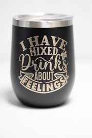 Sarcastic Wine Tumbler – Stainless Steel Cup With Vacuum Insulated Double Wall