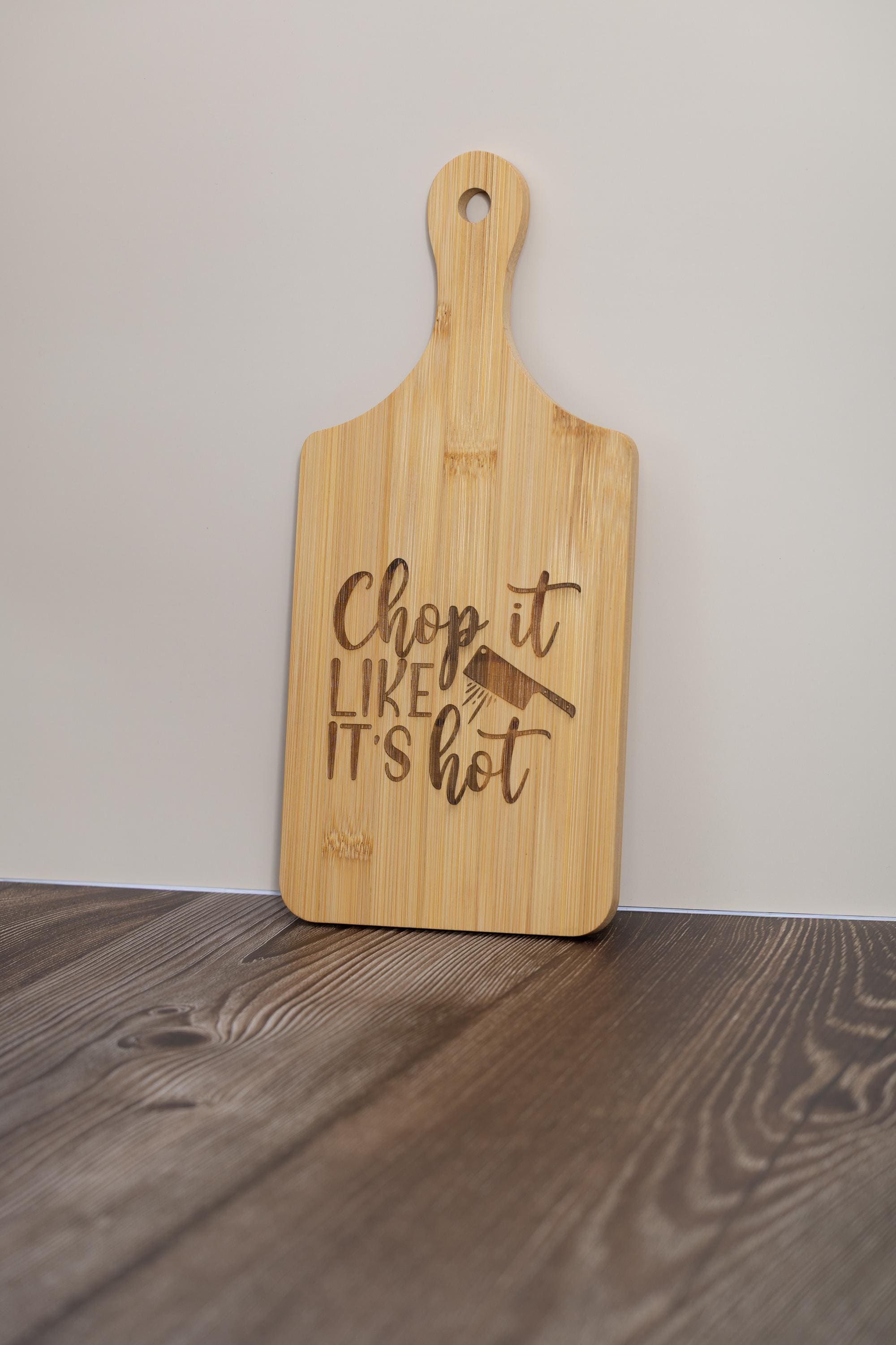 Engraved Bamboo Cutting Board – Compact 5x11 Eco Friendly Kitchen Prep Board