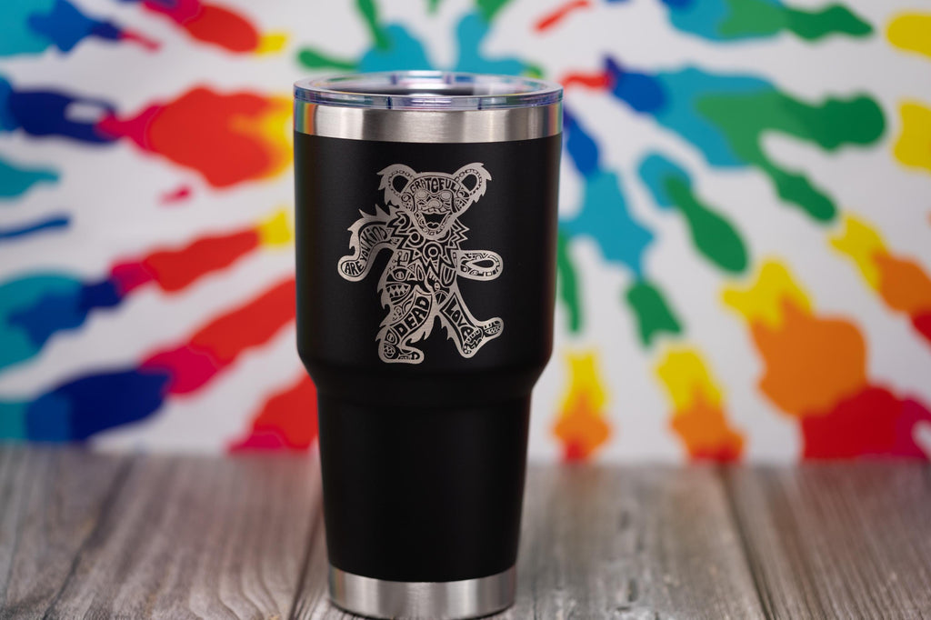 Stainless Steel Tumbler – Grateful Dead Kind Bear 30oz Vacuum Insulated Cup