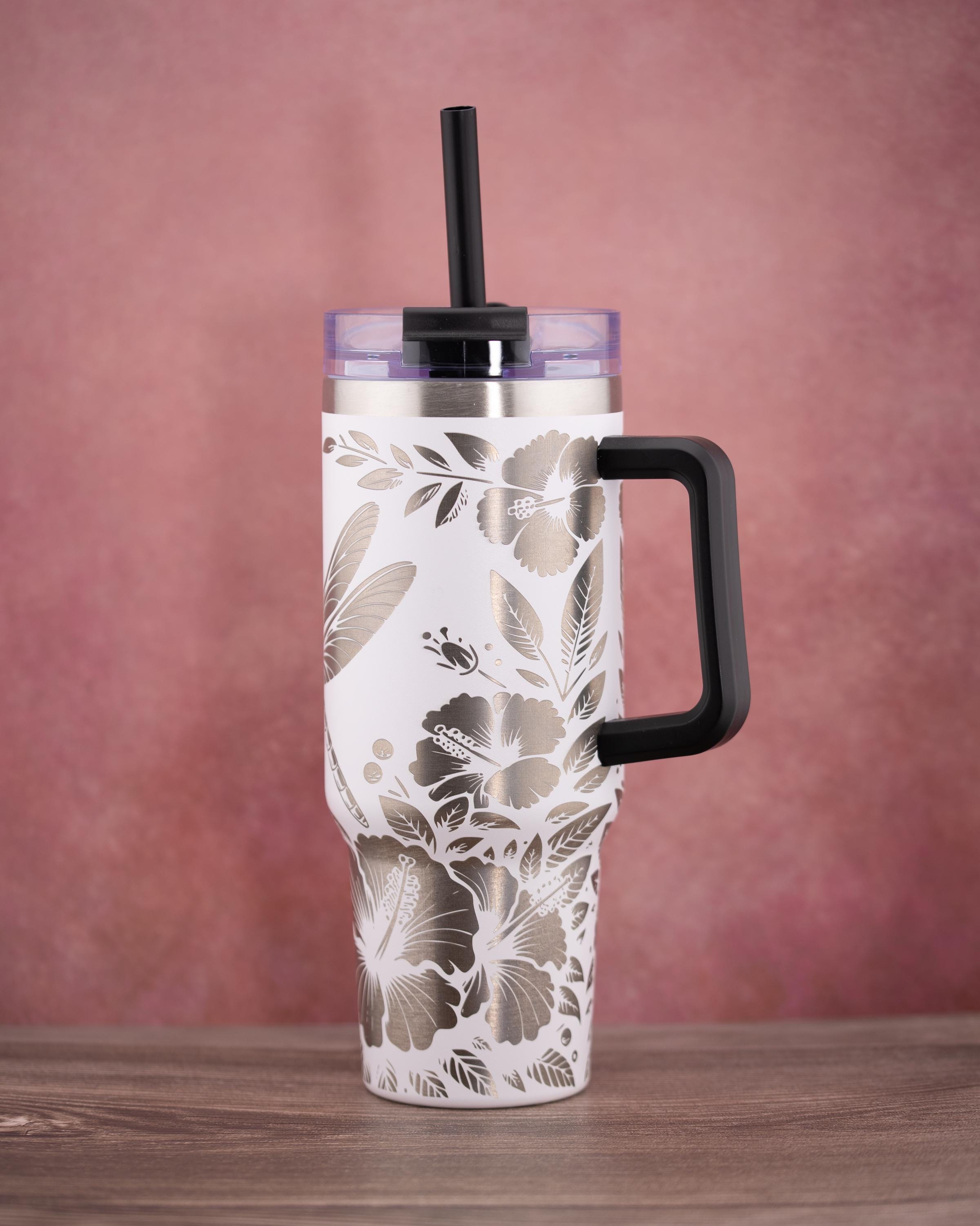 40oz Insulated Tumbler – Dragonfly Engraved Cup | Stainless Steel, Double Wall