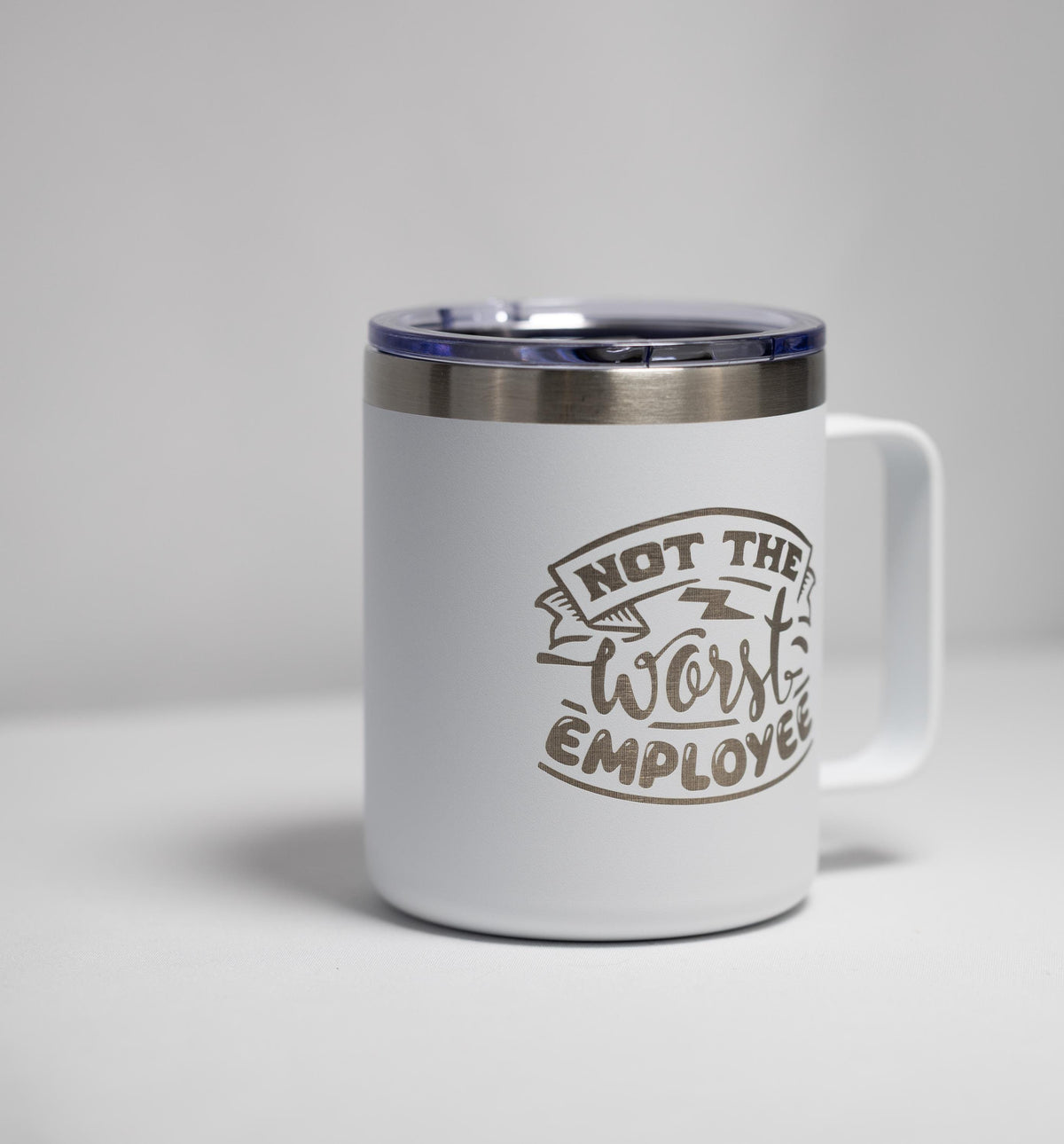 Office Humor Coffee Mug - Stainless Steel, Laser Engraved, Double Wall Insulated