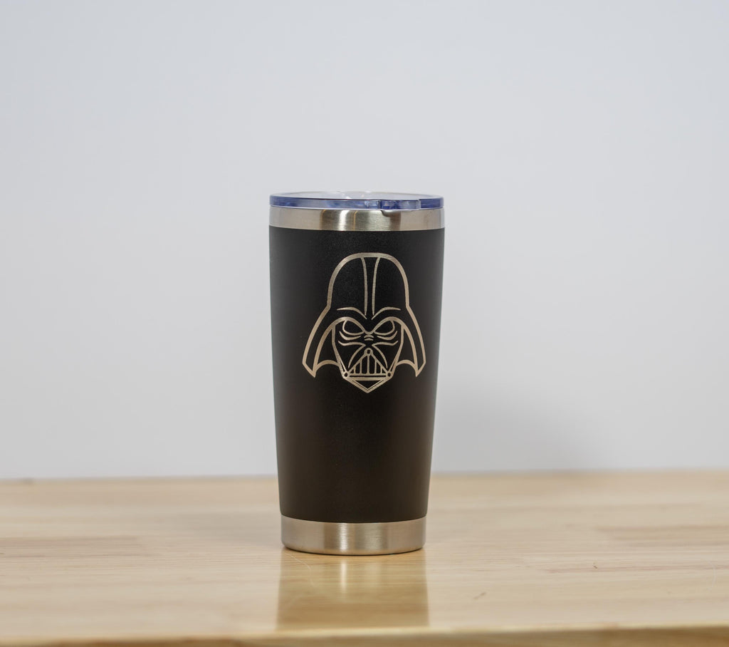 Darth Vader Travel Tumbler – 20oz Vacuum Insulated Stainless Steel Cup with Laser Engraving