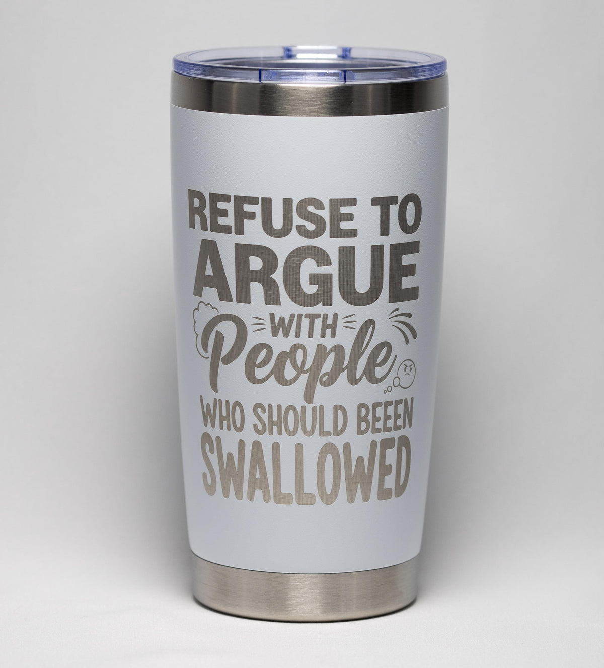 Dark Humor Tumbler - Laser Engraved Stainless Steel, 20 Ounce Drinkware With Double Wall Insulation
