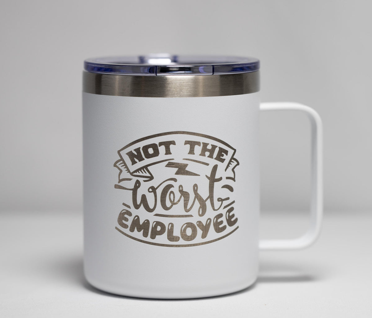 Office Humor Coffee Mug - Stainless Steel, Laser Engraved, Double Wall Insulated