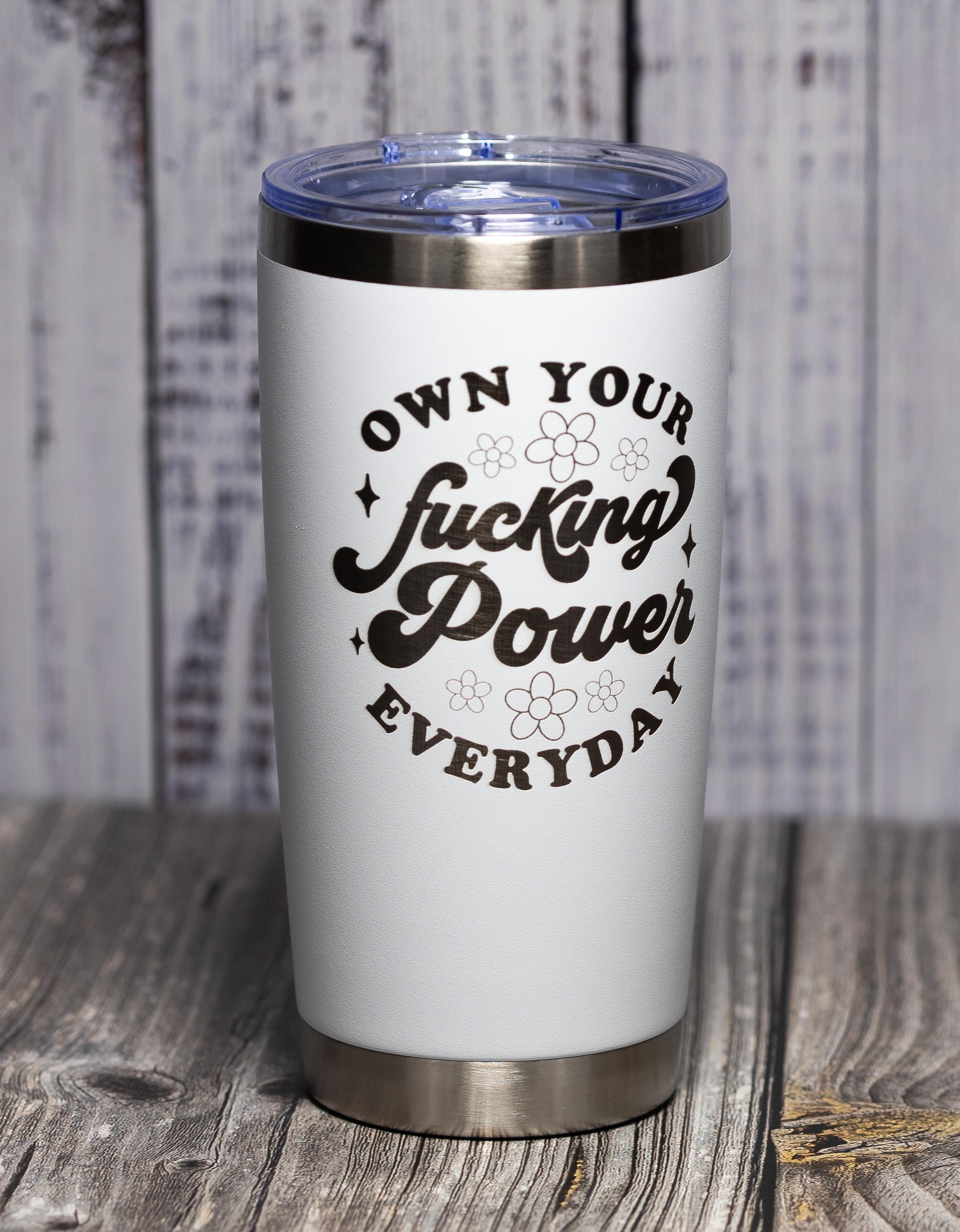 20oz Stainless Steel Tumbler - Double Wall Insulated Drinkware With Permanent Engraving