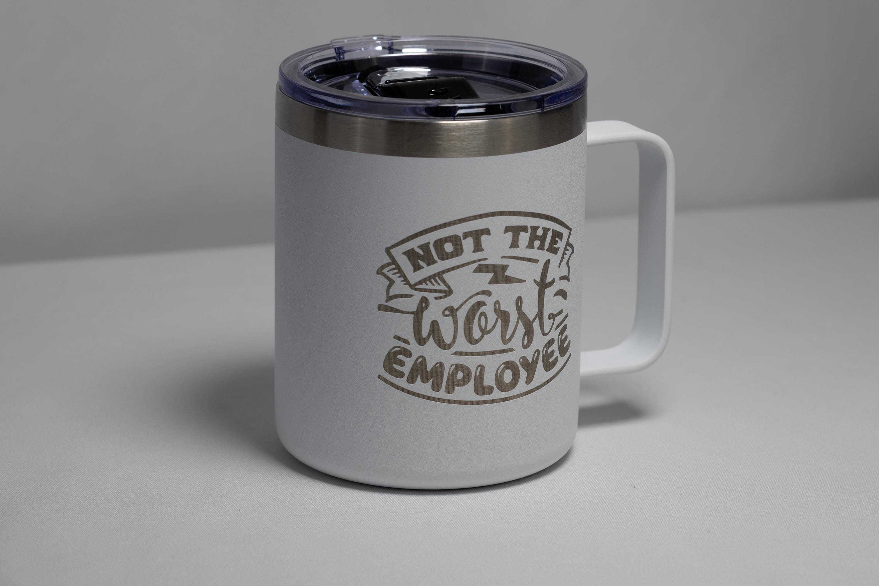 Office Humor Coffee Mug - Stainless Steel, Laser Engraved, Double Wall Insulated