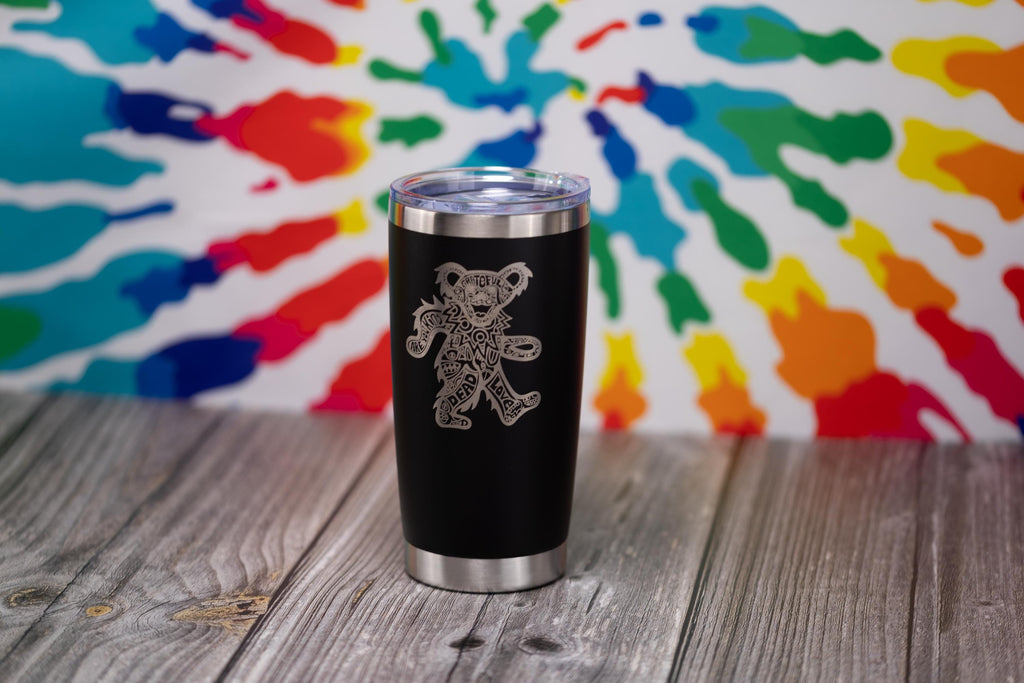 Grateful Dead Tumbler - 20oz Insulated Stainless Steel Travel Cup With Spill Resistant Lid
