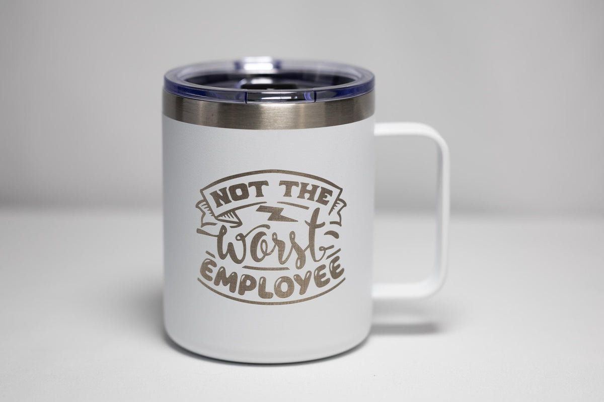 Office Humor Coffee Mug - Stainless Steel, Laser Engraved, Double Wall Insulated
