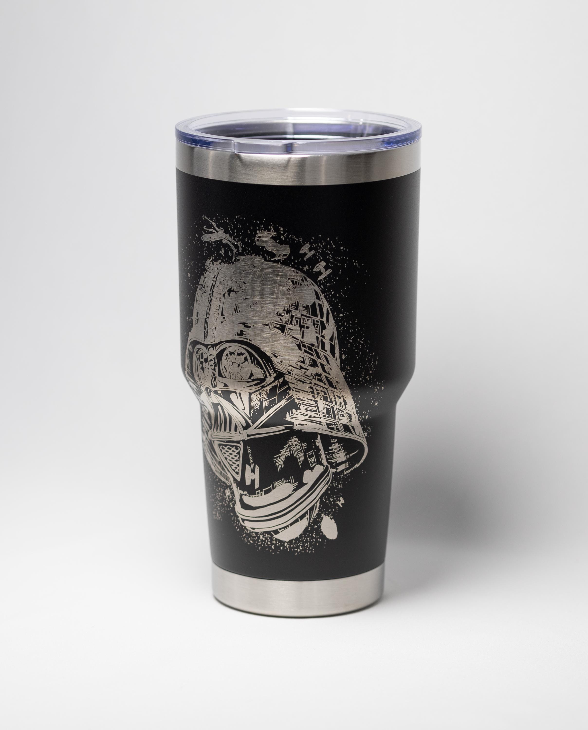Darth Vader Tumbler – 30 oz Vacuum Insulated Stainless Steel Mug | Laser Engraved Cup