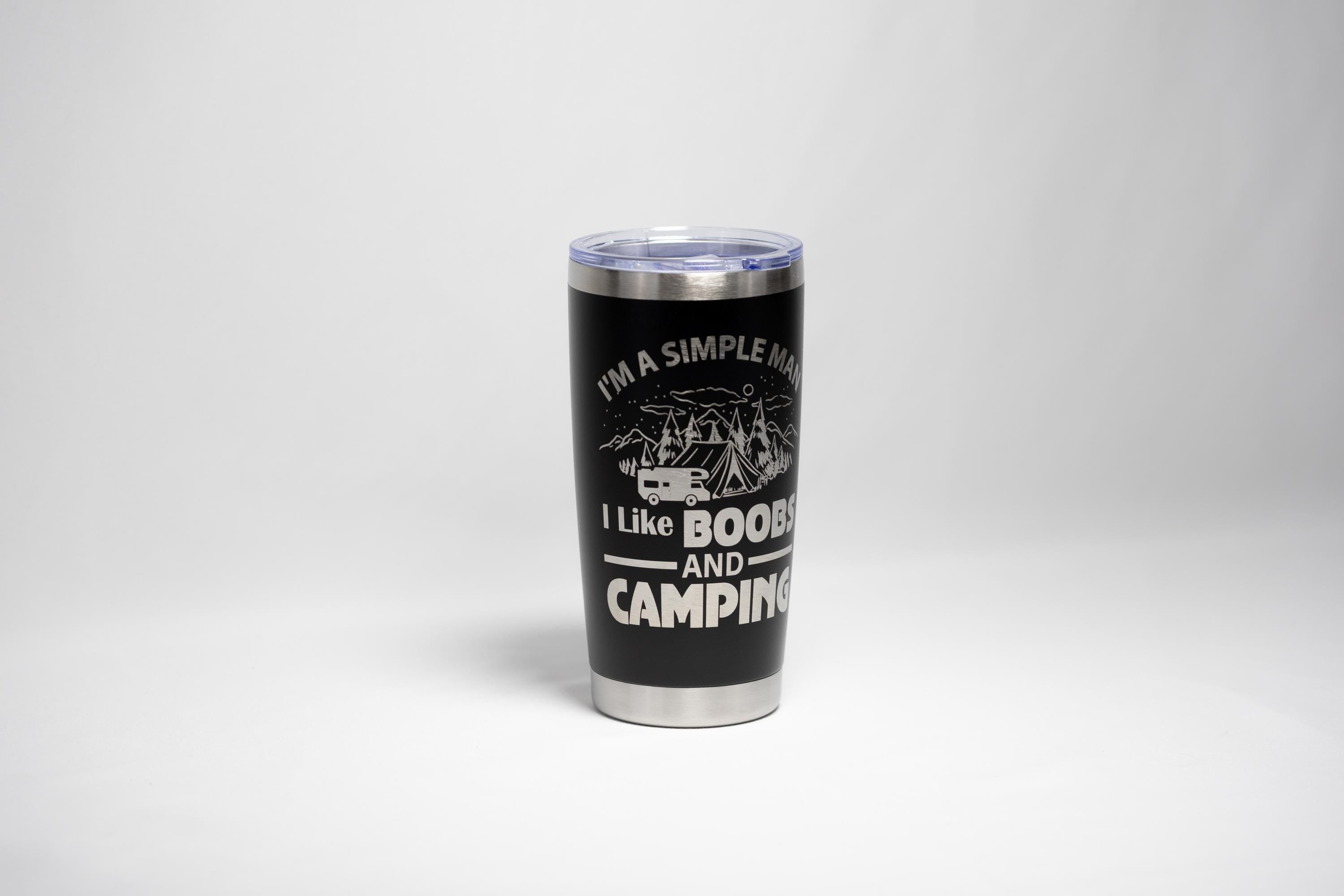 Stainless Steel Tumbler – Funny Camping Drinkware | 20 oz Double Wall Cup