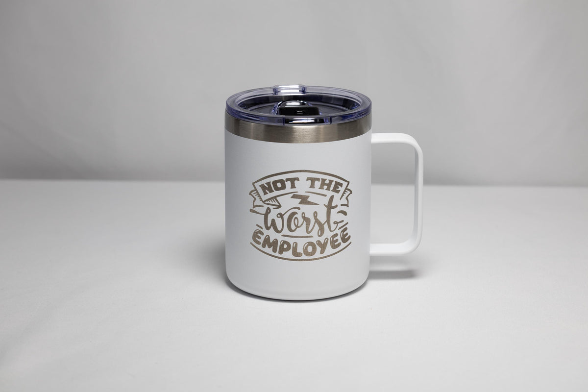 Office Humor Coffee Mug - Stainless Steel, Laser Engraved, Double Wall Insulated