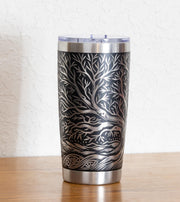 Celtic Tree Tumbler – 20oz Stainless Steel Cup | Vacuum Insulated Mug, Laser Engraved Design
