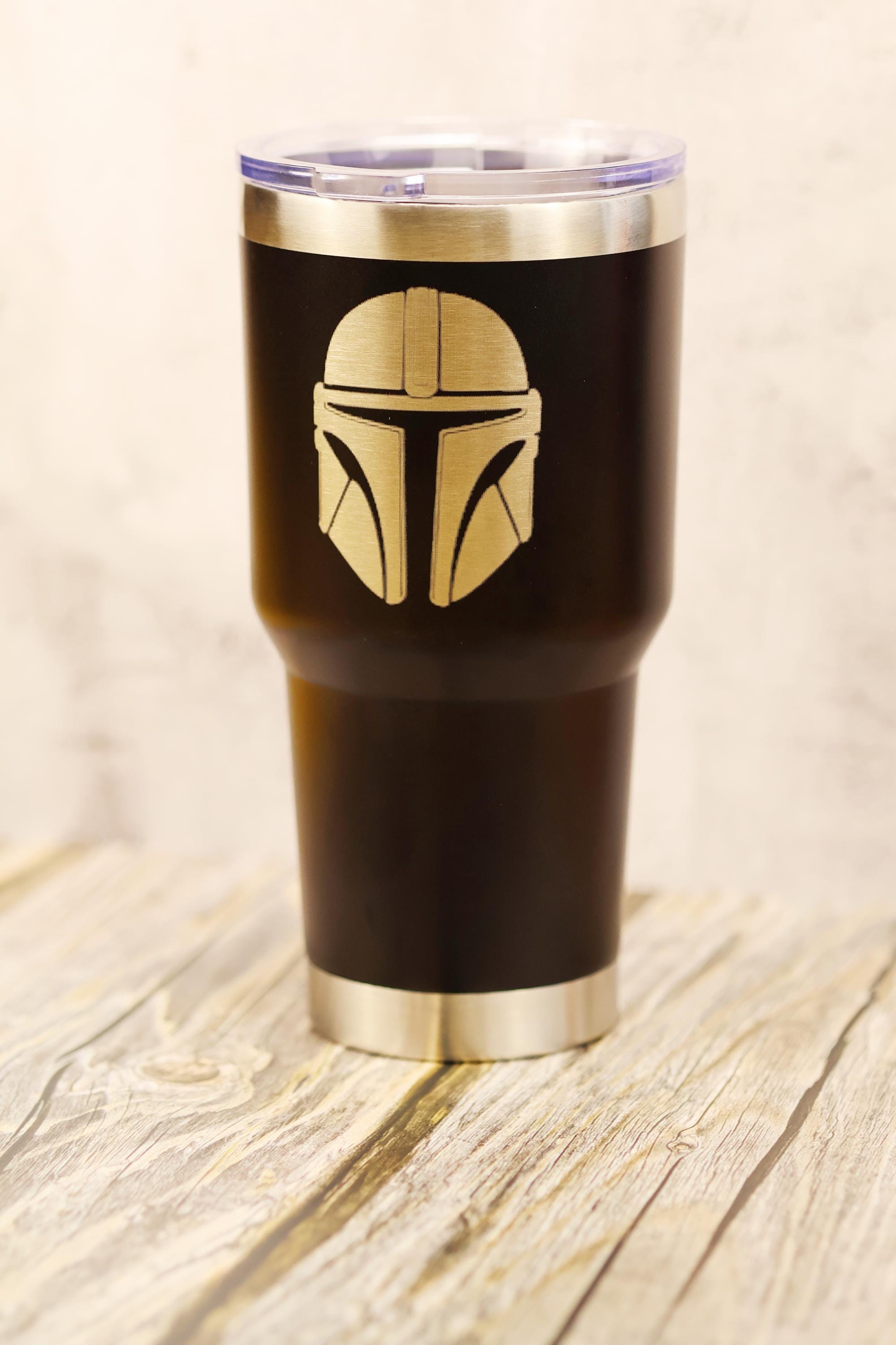 Mandalorian Travel Tumbler - 30oz Stainless Steel Vacuum Insulated Cup With Laser Engraving