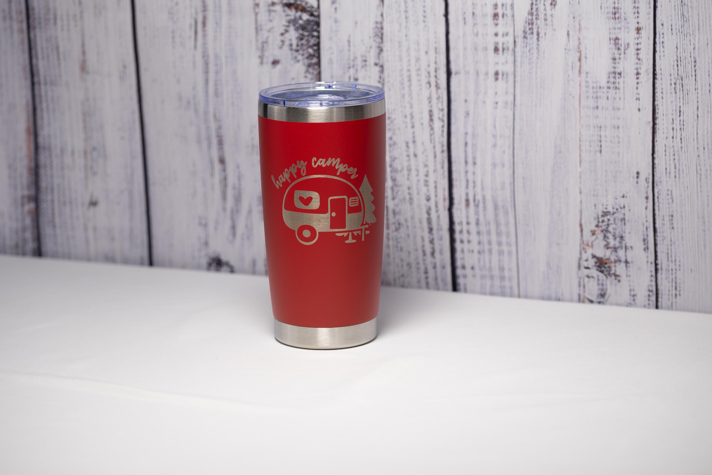 Camping Travel Tumbler – Laser Engraved Stainless Steel Cup With Double Wall Insulation