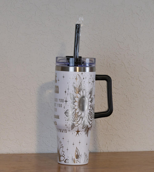 40oz Stainless Steel Tumbler | Insulated Travel Cup With Spill Resistant Lid