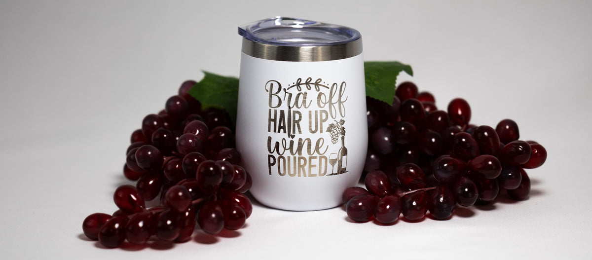 Funny Wine Tumbler – Stainless Steel Cup | Vacuum Insulated, Custom Color, 12 oz