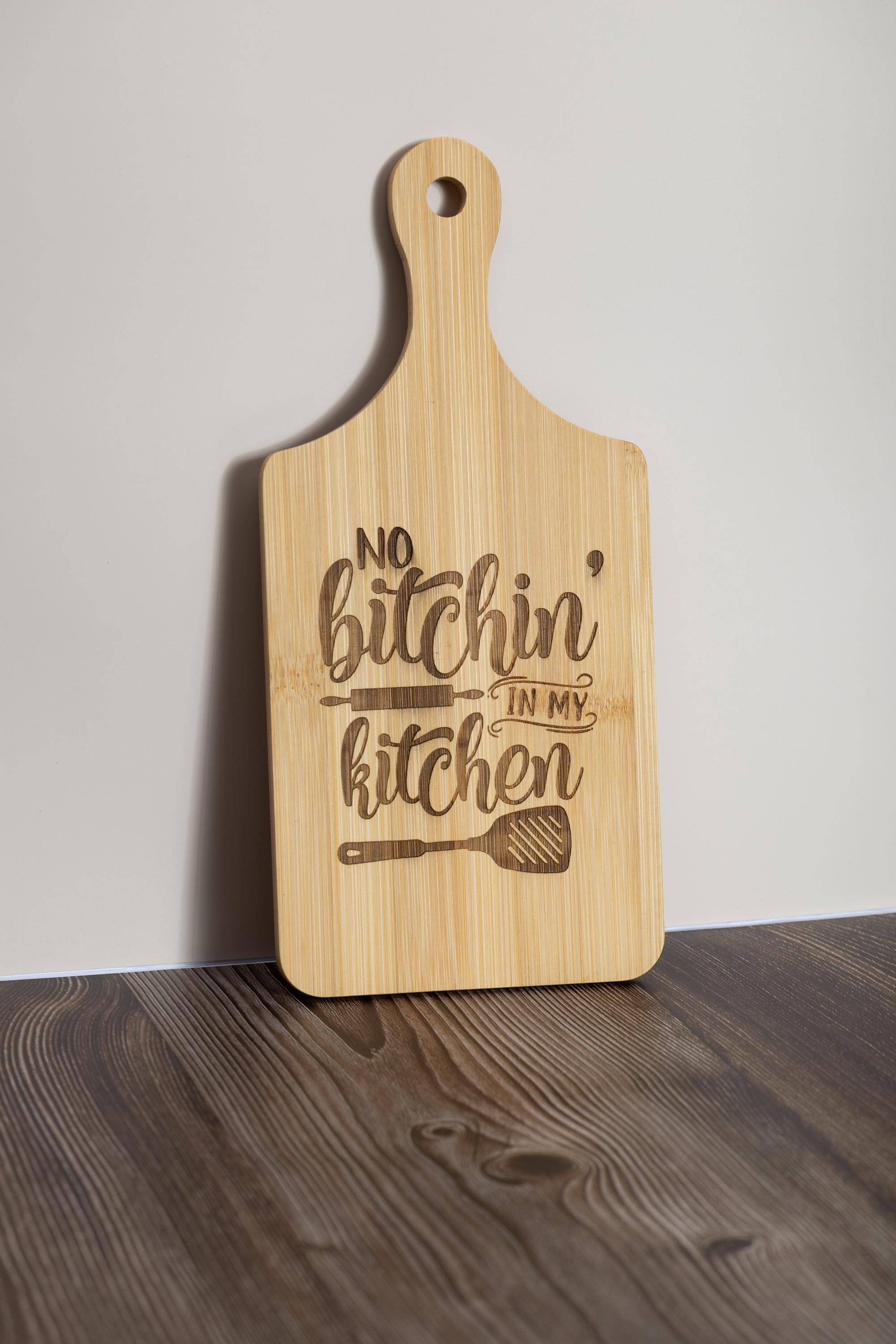 Bamboo Cutting Board – Eco Friendly Small Prep Board with Laser Engraving