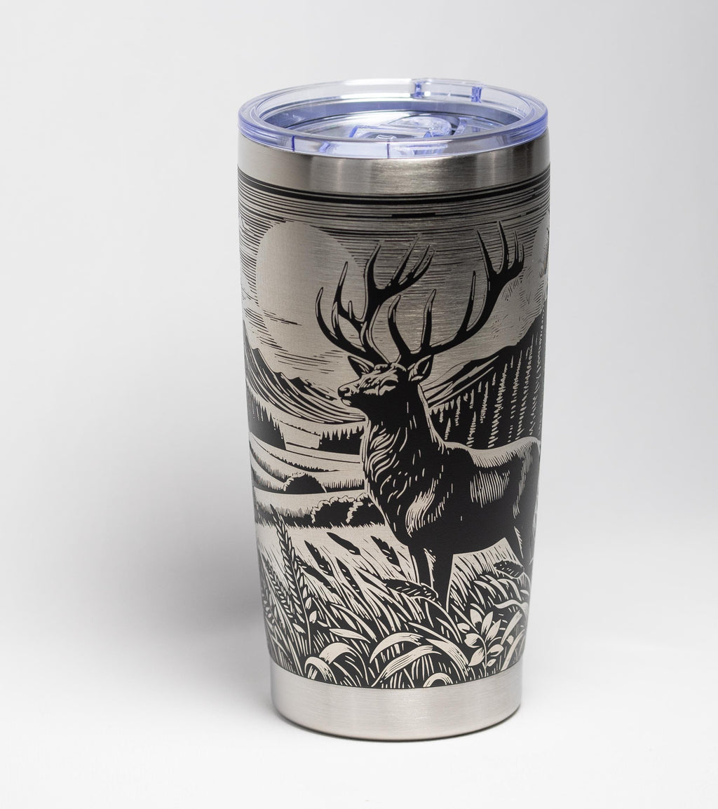 Stainless Steel Tumbler | Double Wall Vacuum Insulated Cup, Powder Coated 20 Oz Hiking Gift Mug