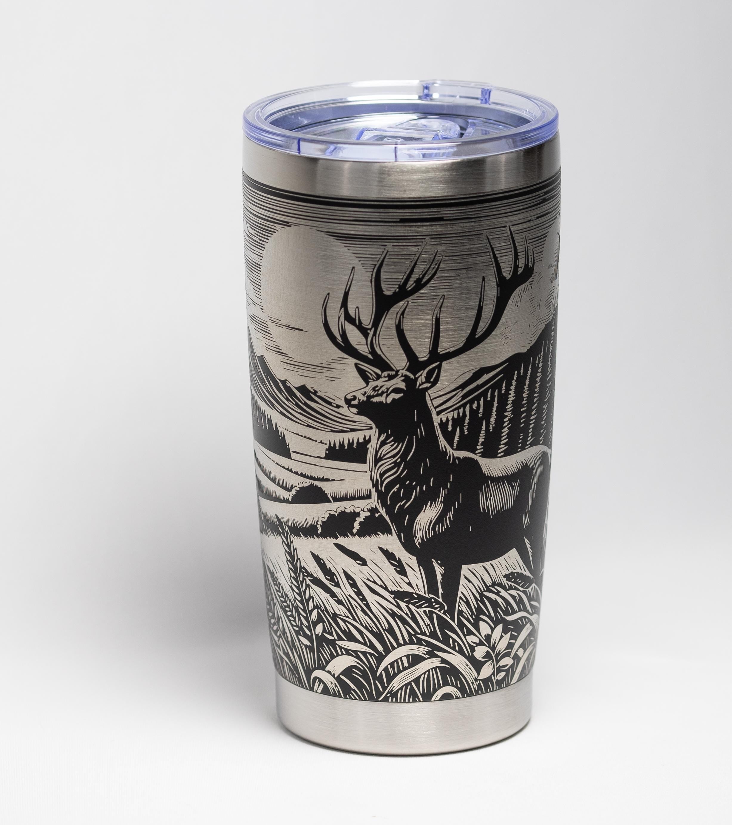 Stainless Steel Tumbler | Double Wall Vacuum Insulated Cup, Powder Coated 20 Oz Hiking Gift Mug