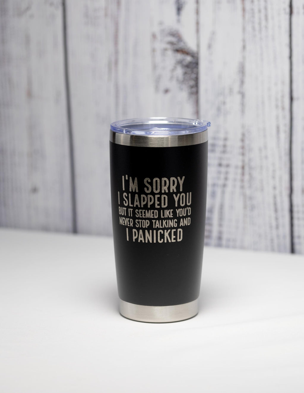 Sarcastic Stainless Steel Tumbler – Custom Color, Laser Engraved Cup, 20 oz