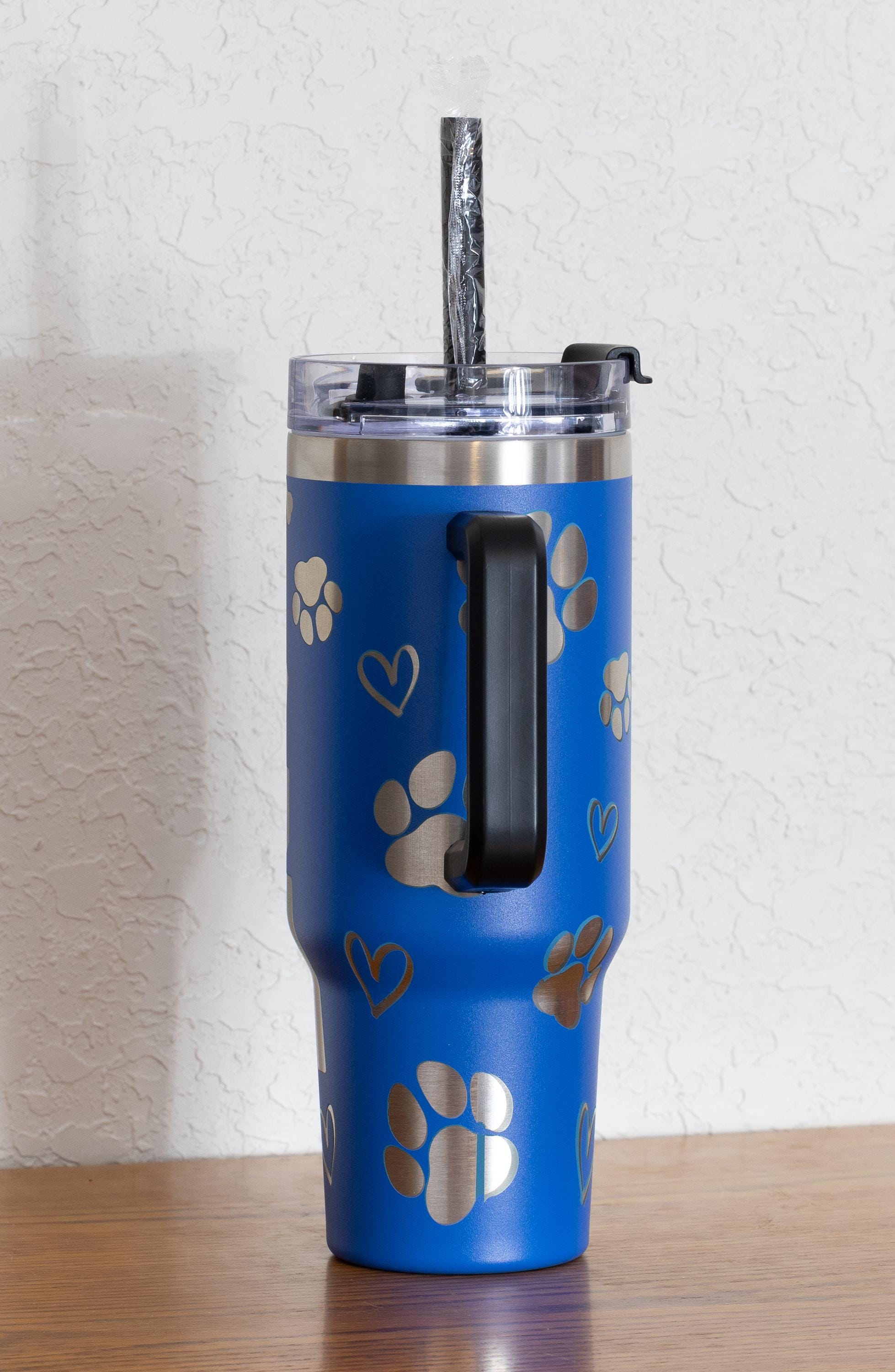 Dog Mom Tumbler – Stainless Steel Vacuum Insulated Mug, 40oz Large Capacity