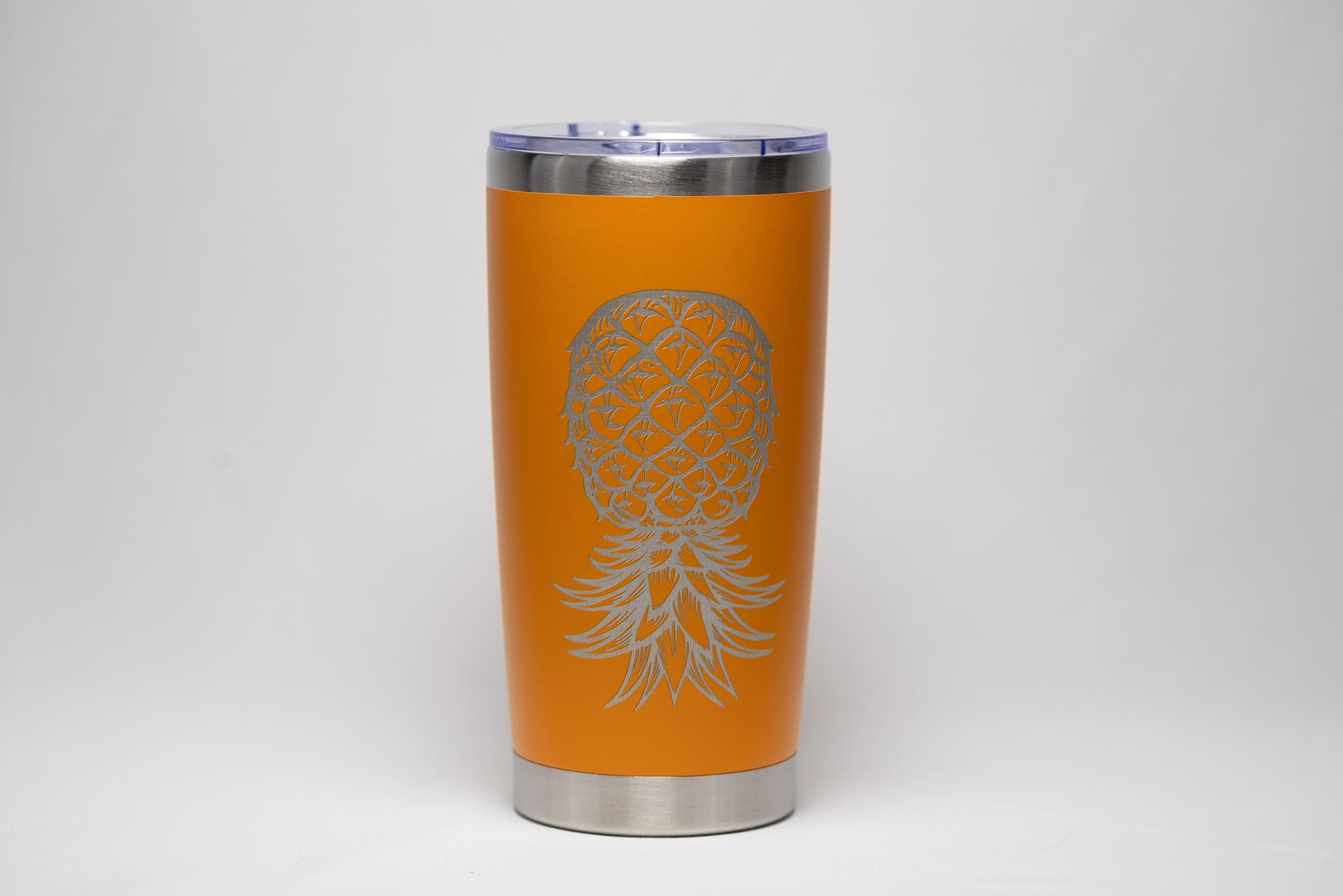 Laser Engraved Tumbler - Stainless Steel Cup With Vacuum Insulation & Tropical Design