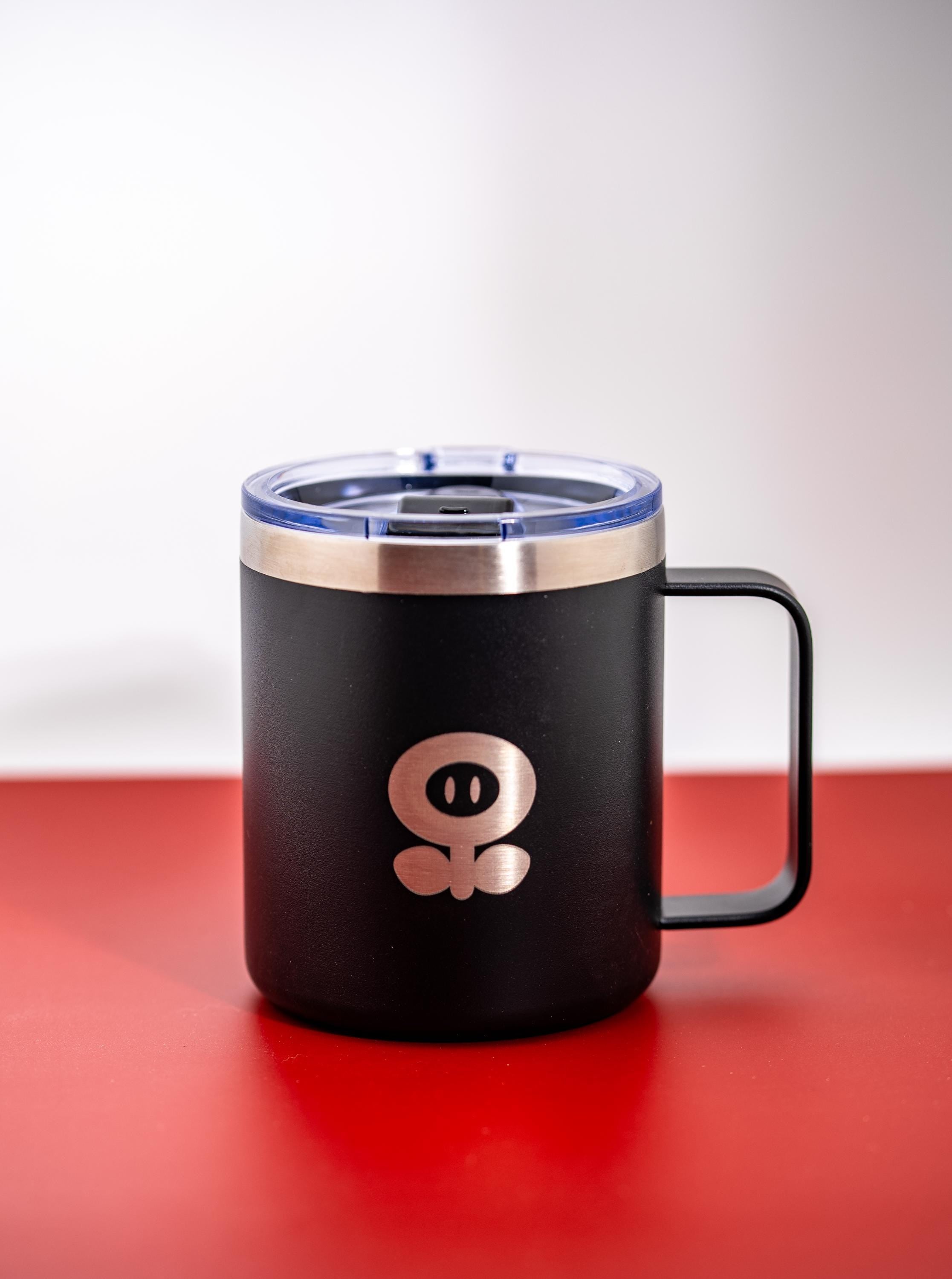 Mario Bros Firepower Flower Mug – Insulated Stainless Steel, Spill Resistant Coffee Cup