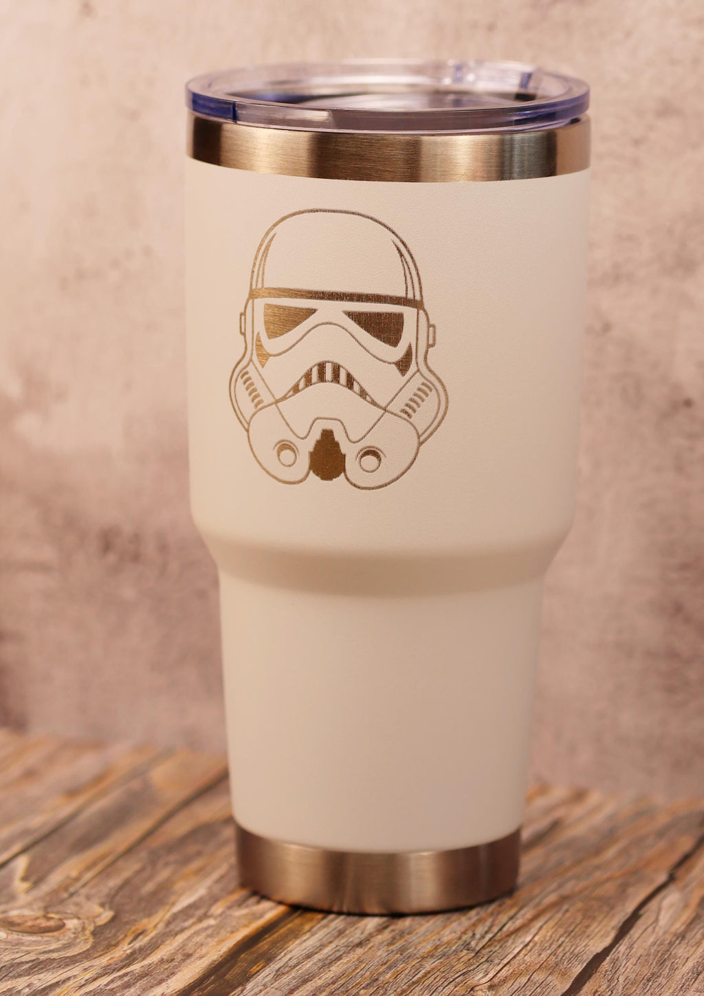 Stormtrooper Tumbler - 30oz Stainless Steel Insulated Travel Cup with Spill Resistant Lid