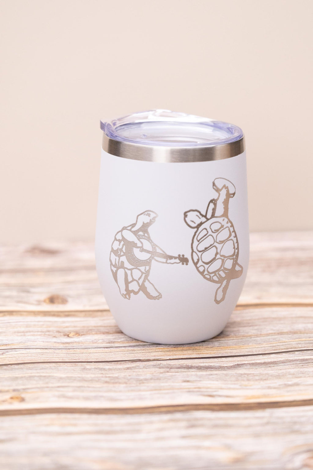 Music Fan Wine Tumbler - Insulated Stainless Steel Cup With Spill Resistant Lid